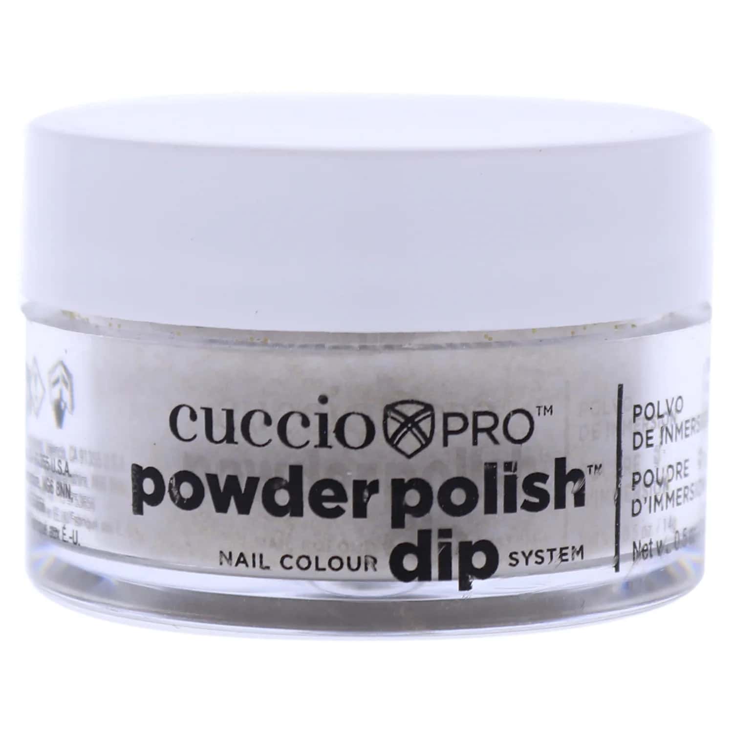 Cuccio Gold Rainbow Mica Dip Powder Nail Polish 0.5 oz