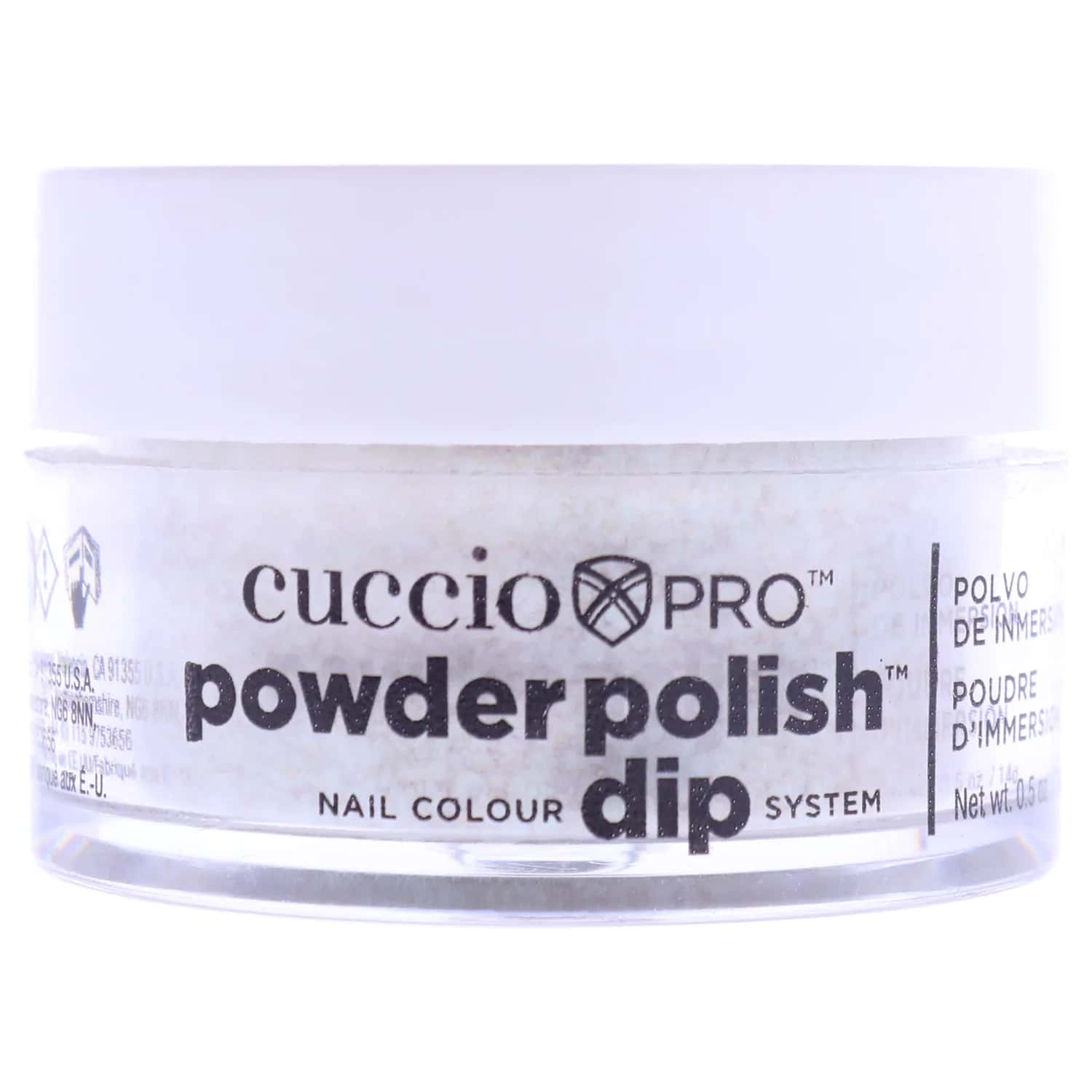 Cuccio Pro Powder Polish Nail Colour Dip System - Gold Glitter 0.5 oz