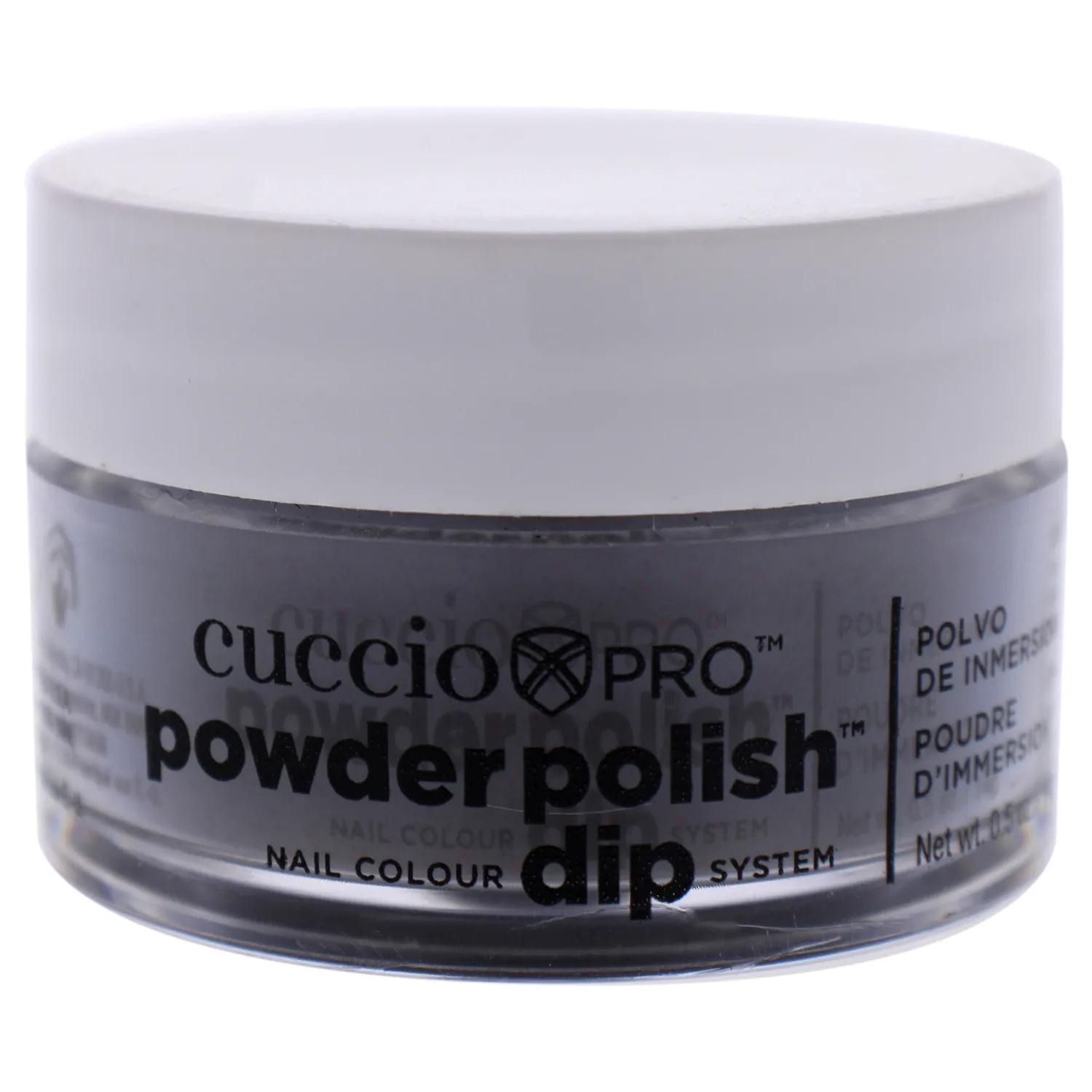 Cuccio Pro Colour Powder Nail Polish - Black Red Glitter 0.5 oz