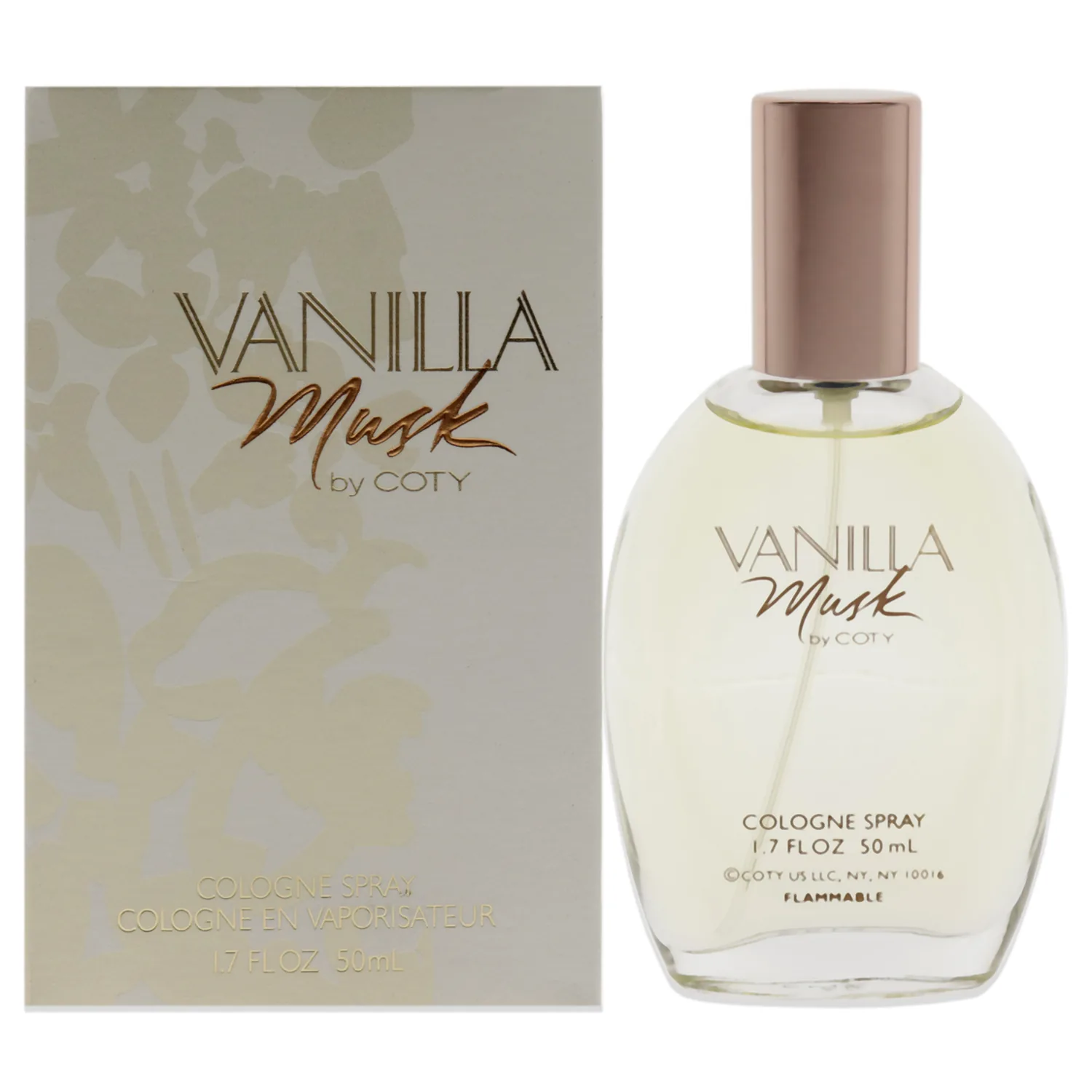 Coty Vanilla Musk Cologne Spray 50ml / 1.7 oz for Women