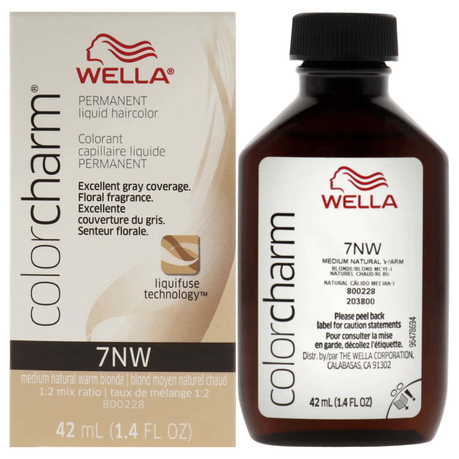 Wella Color Charm 7NW Medium Natural Warm Blonde 1.42 oz