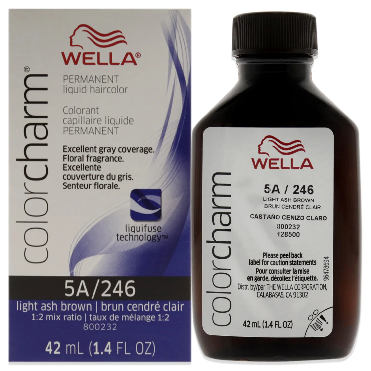 Wella Color Charm 5A Light Ash Brown 1.42 oz