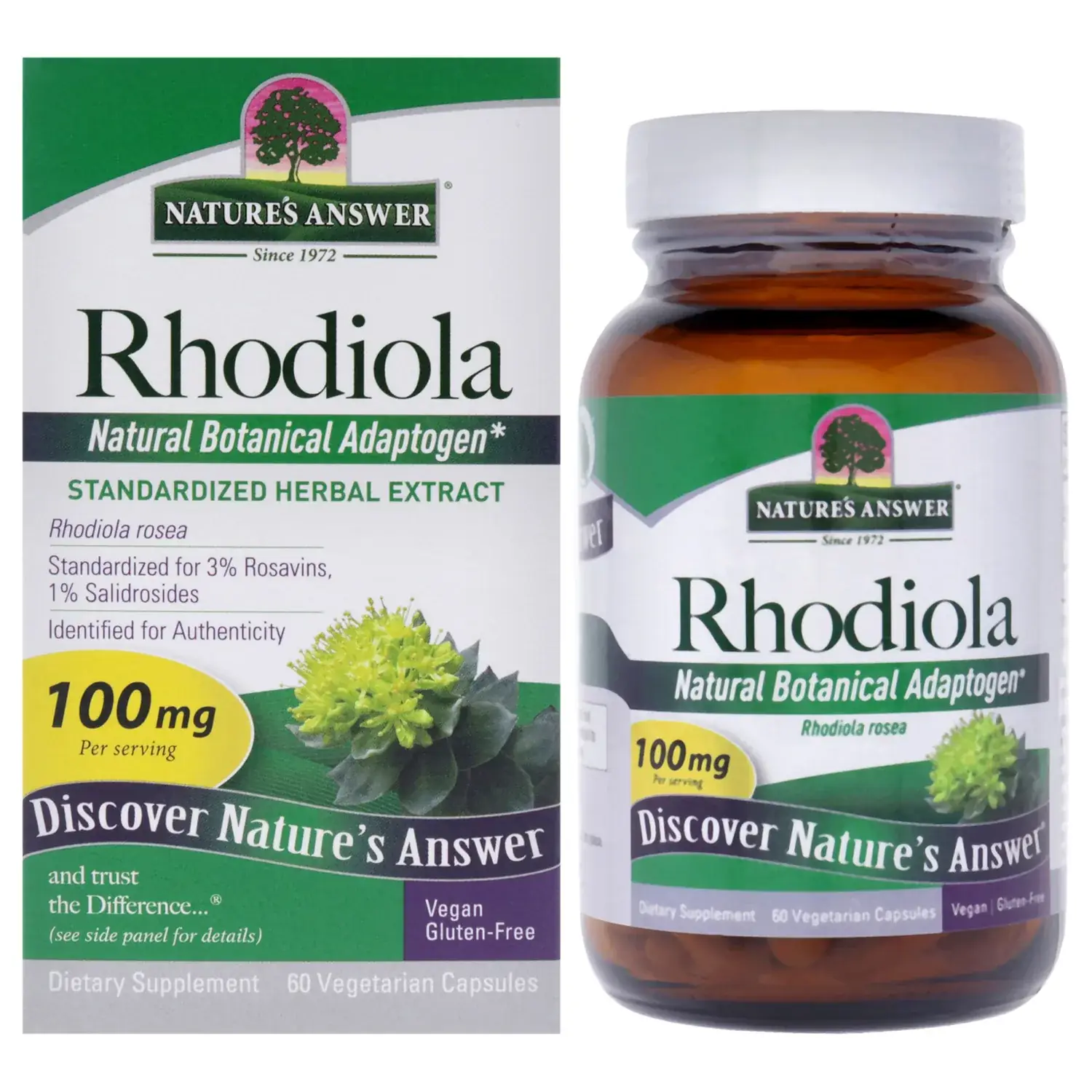 Natures Answer Rhodiola 100mg Capsules
