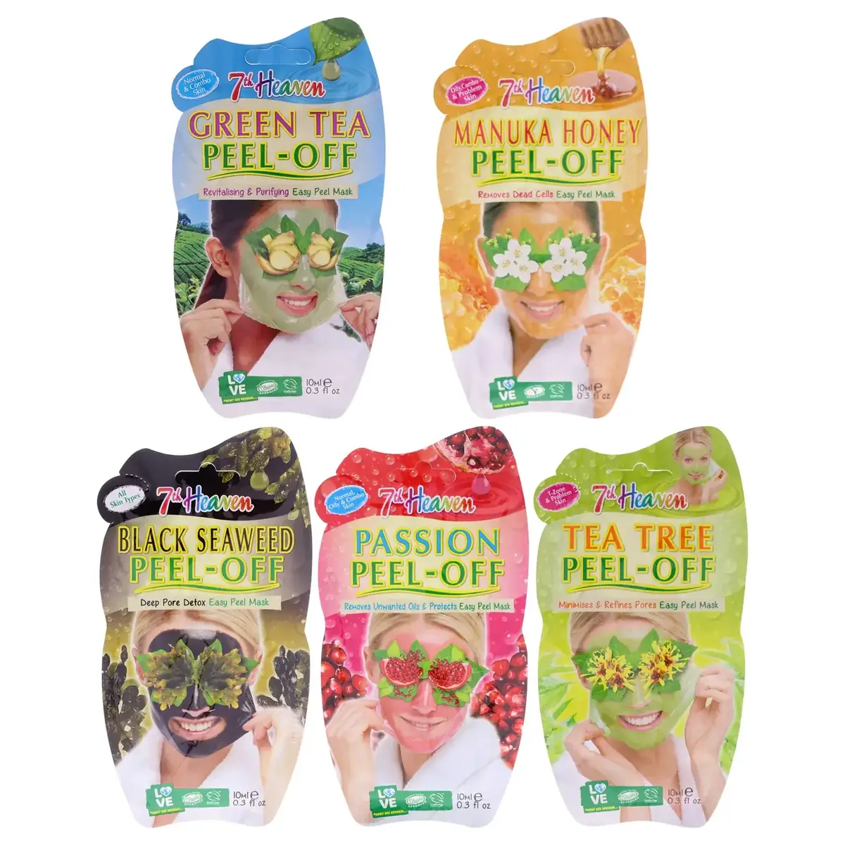 7th Heaven Pamper Peel-Off Face Mask Pack 9ml / 0.3 oz