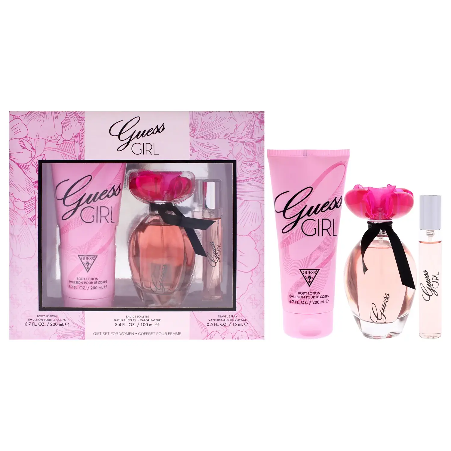 Guess Girl Fragrance Gift Set 100ml / 3.4 oz / 3 pc for Women
