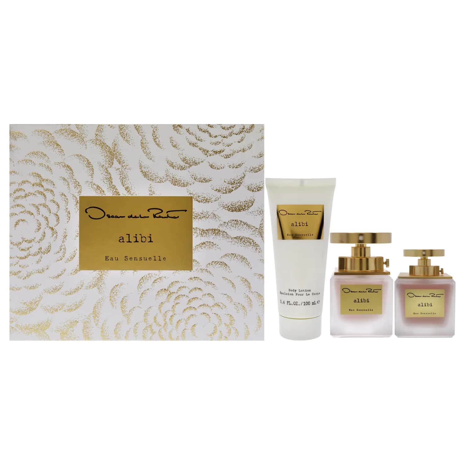 Oscar De La Renta Alibi Eau Sensuelle Fragrance Gift Set 100ml / 3.4 oz / 3 pc for Women