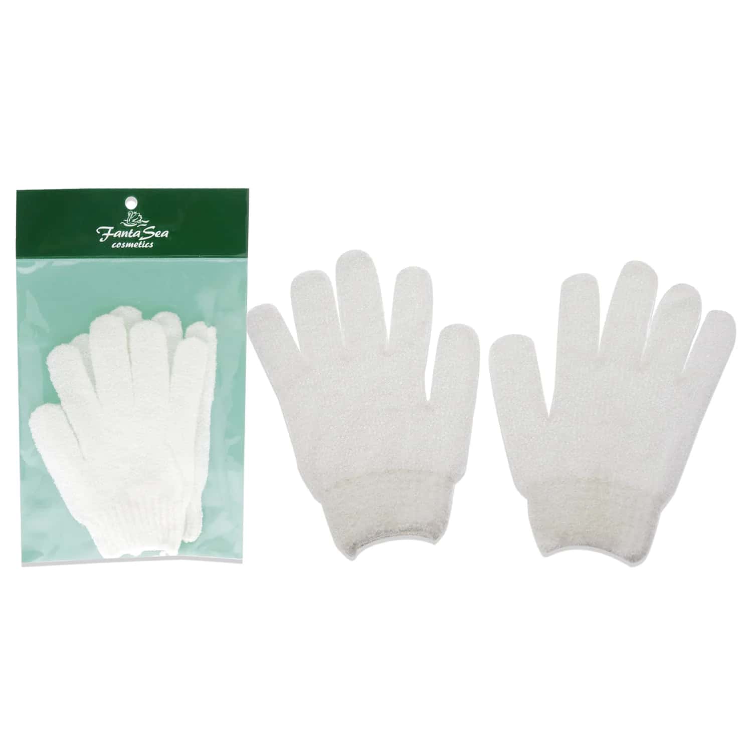 FantaSea Exfoliating Gloves - White