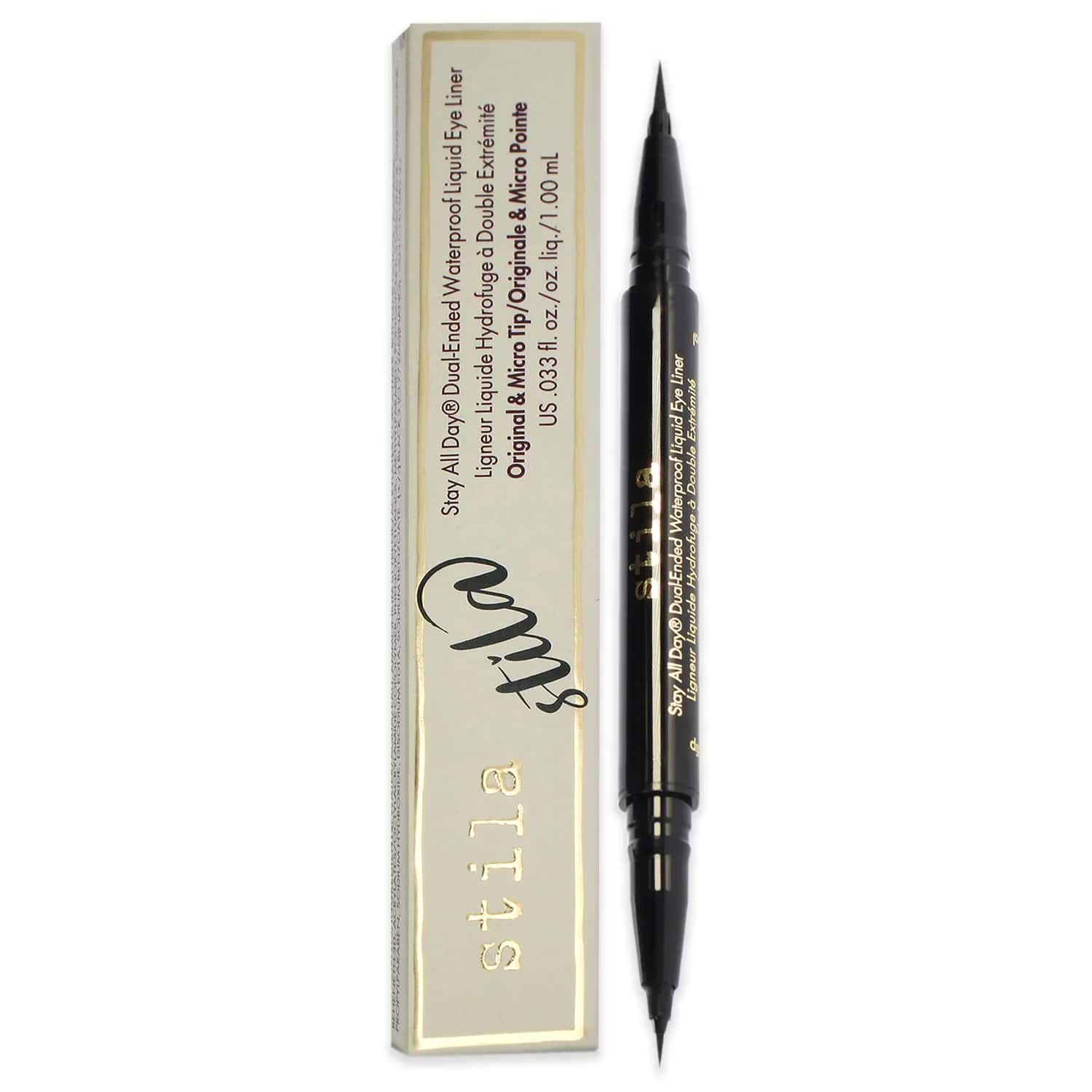 Stila Stay All Day Dual-Ended Waterproof - Intense Black Liquid