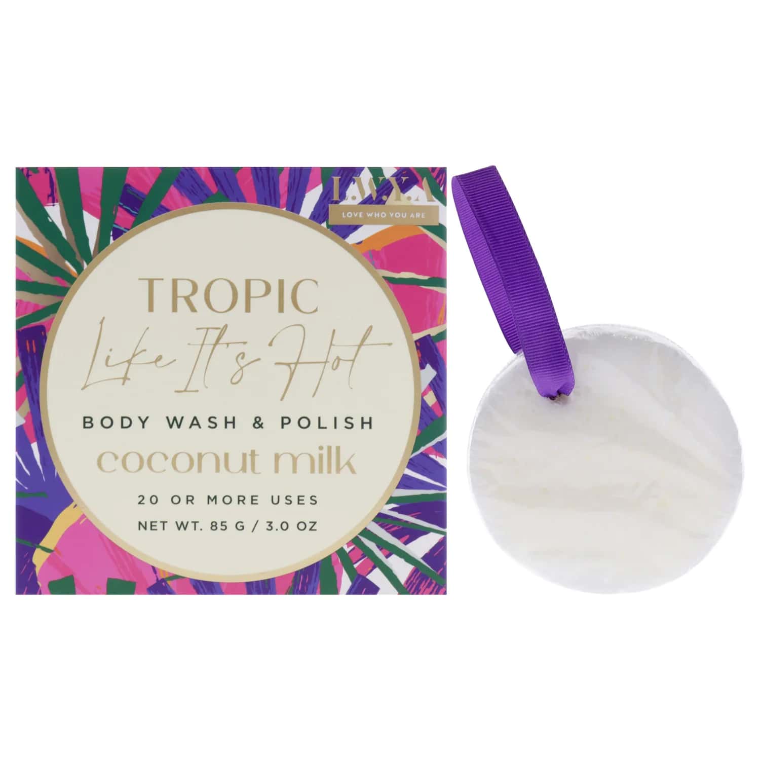 LWYA Tropic Like Its Hot Body Wash and Polish - Coconut Milk 89ml / 3