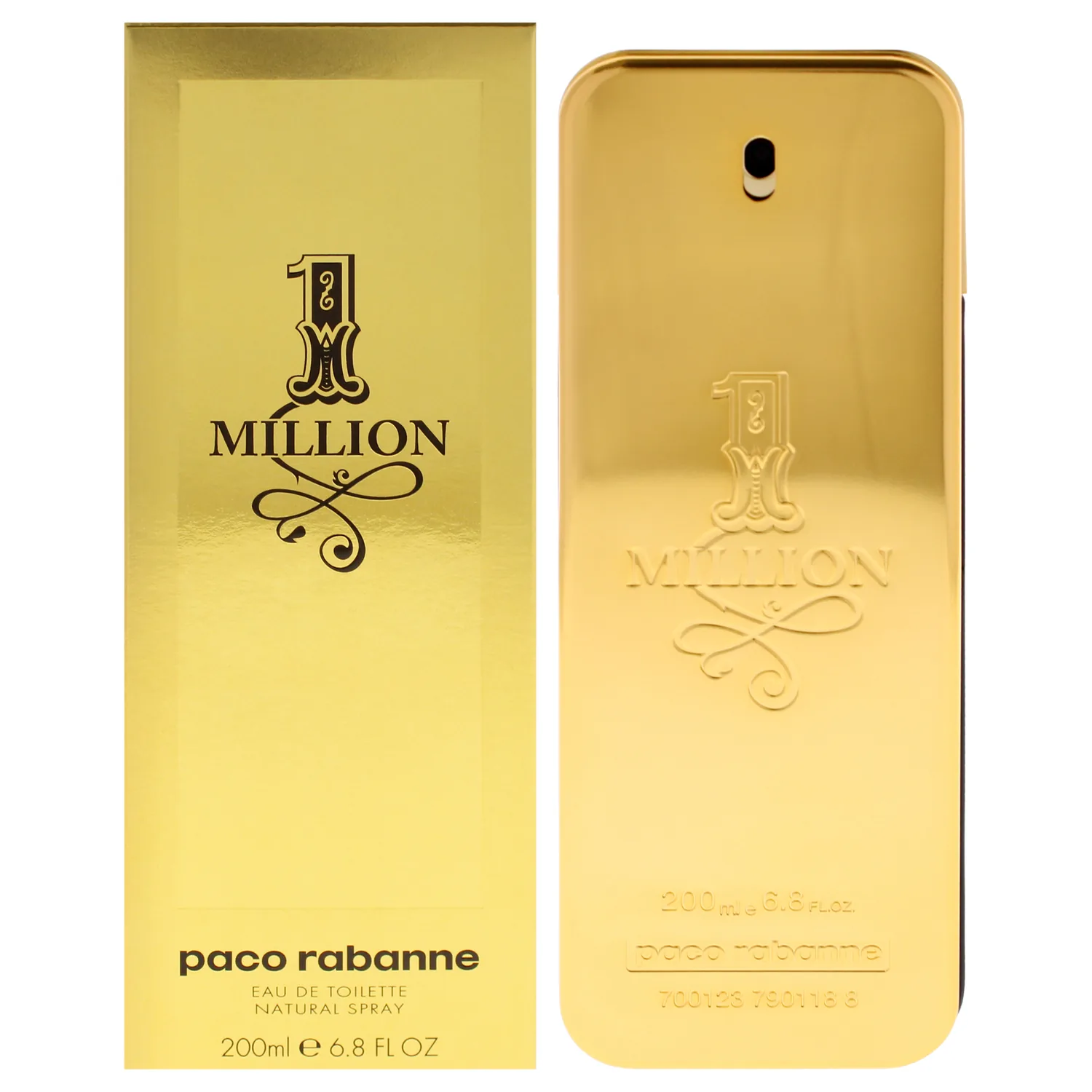 Paco Rabanne 1 Million Eau de Toilette 200ml / 6.8 oz for Men