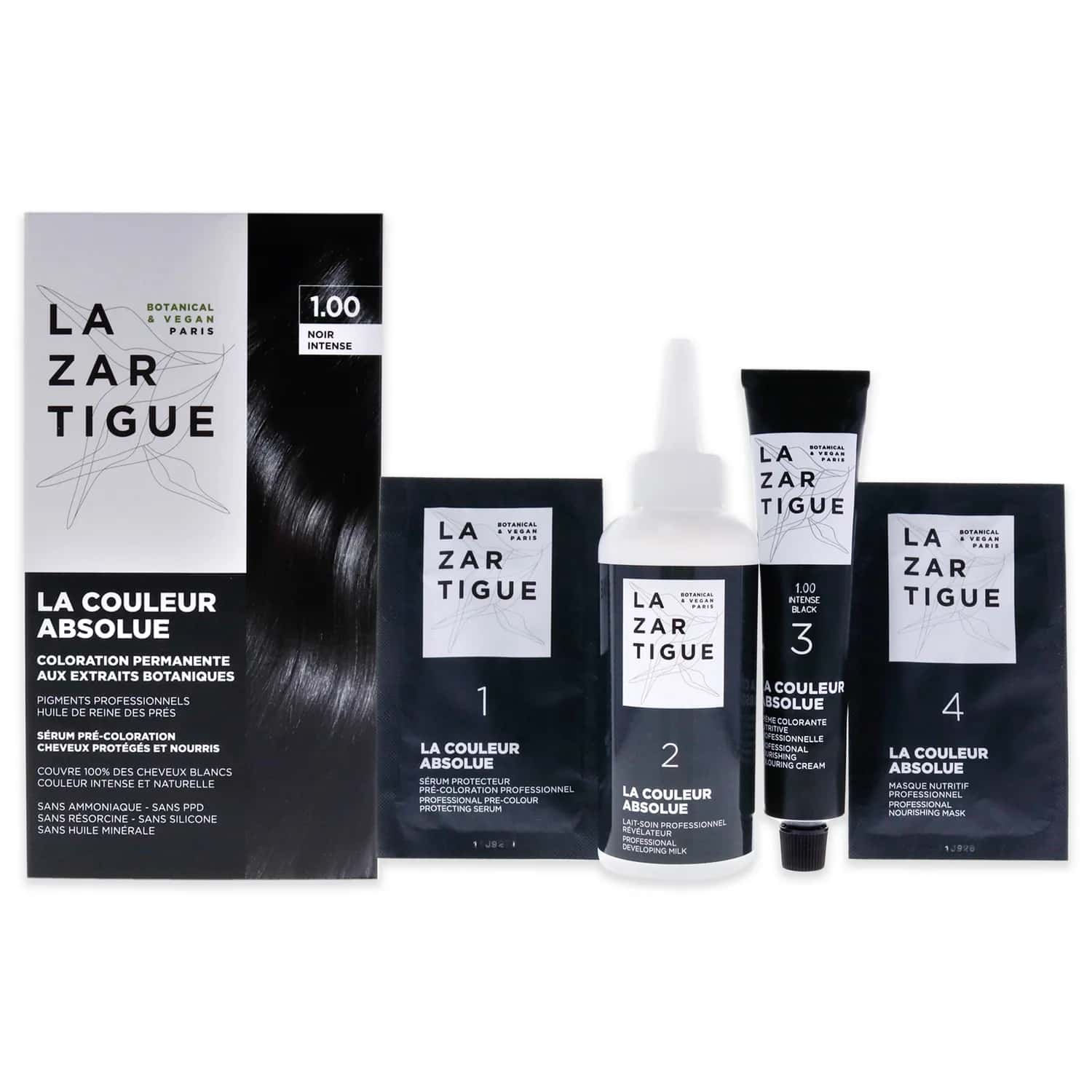 Lazartigue La Couleur Absolue 1.00 Intense Black Hair Color