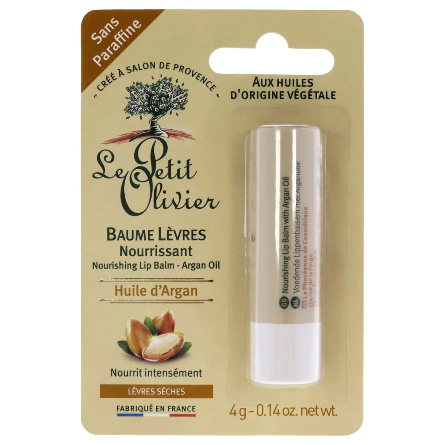 Le Petit Olivier Nourishing Argan Oil Lip Balm Stick 4ml / 0.14 oz