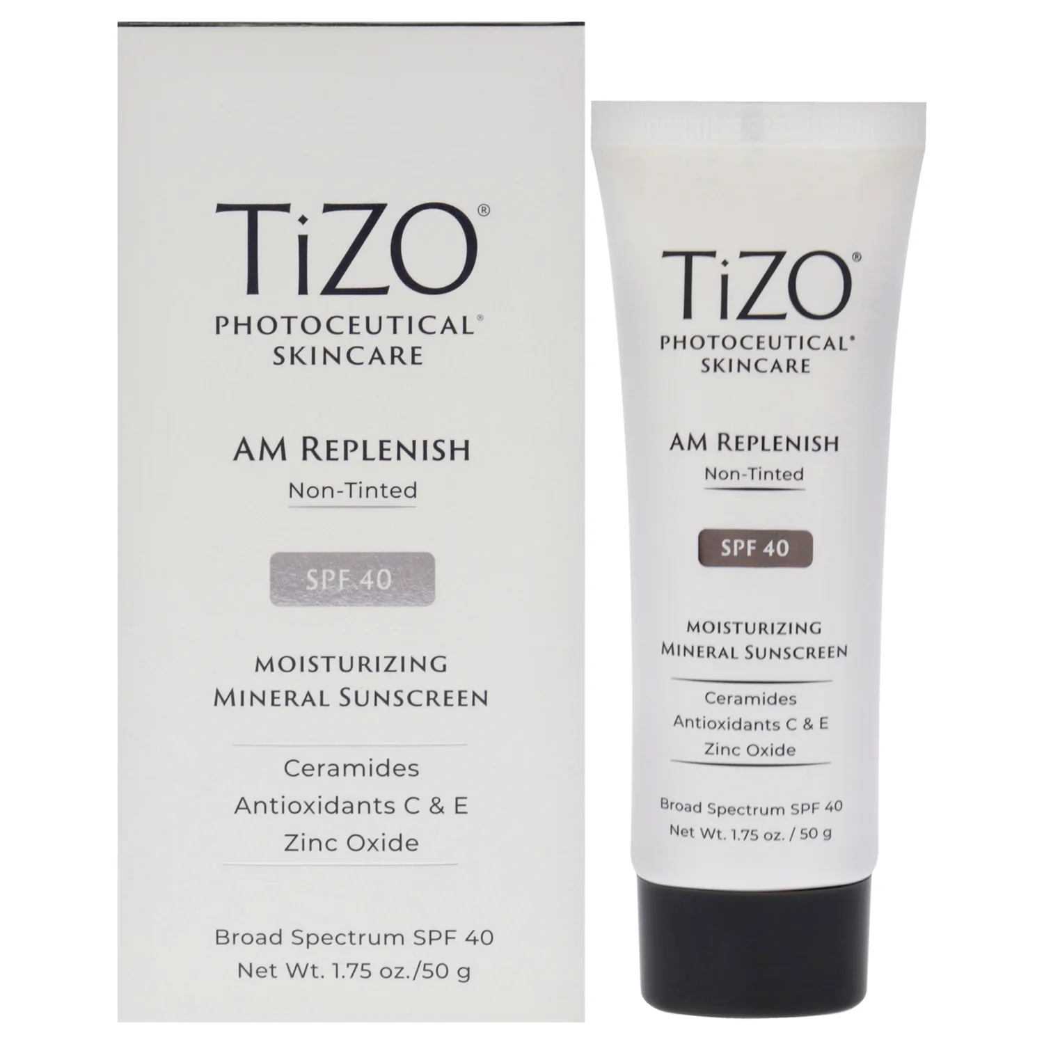 Tizo Photoceutical AM Replenish SPF 40 - Non-Tinted Sunscreen 52ml /