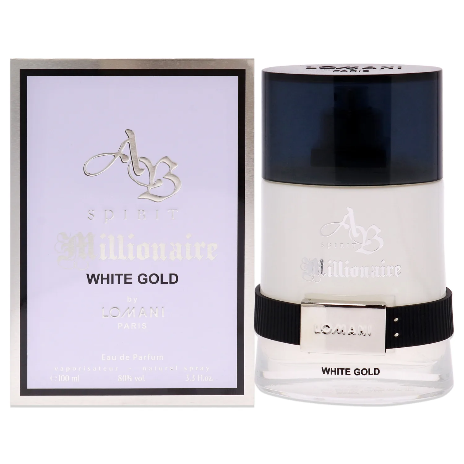 Lomani Spirit Millionaire White Gold Eau de Parfum 100ml / 3.3 oz for