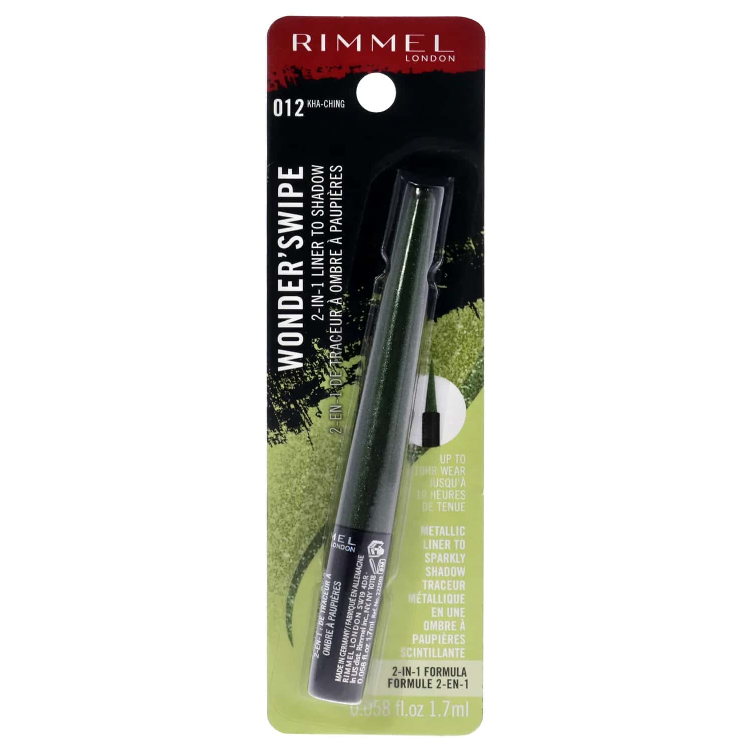 Rimmel London Wonder Swipe 2-in-1 Liner to Shadow - 012 Kha-Ching Eyeliner 0.058 oz