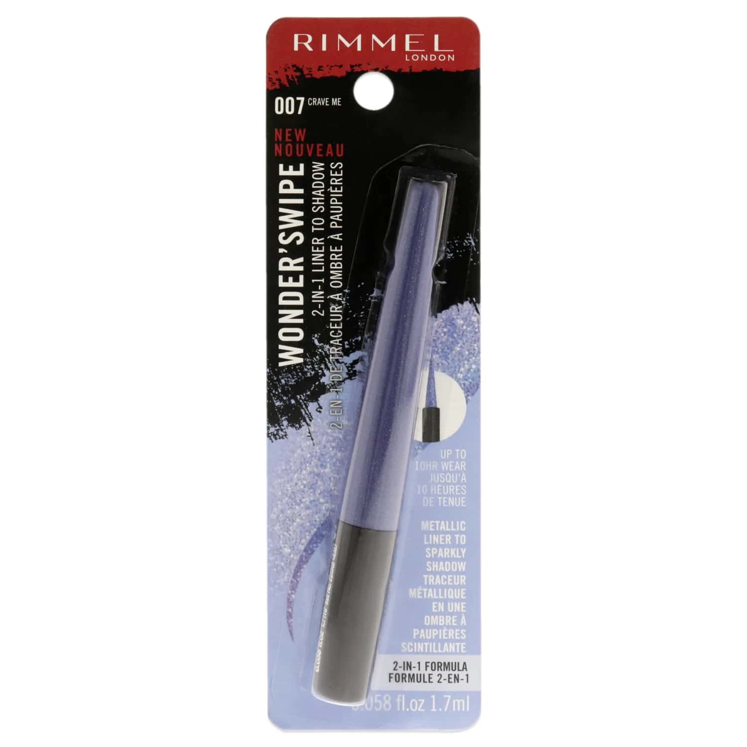 Rimmel London Wonder Swipe 2-in-1 Liner to Shadow - 007 Crave Me Eyeliner 0.058 oz