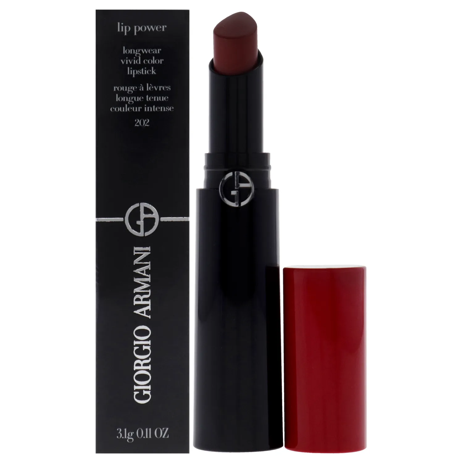 Giorgio Armani Lip Power Longwear Vivid Color Lipstick - 202 Grazia