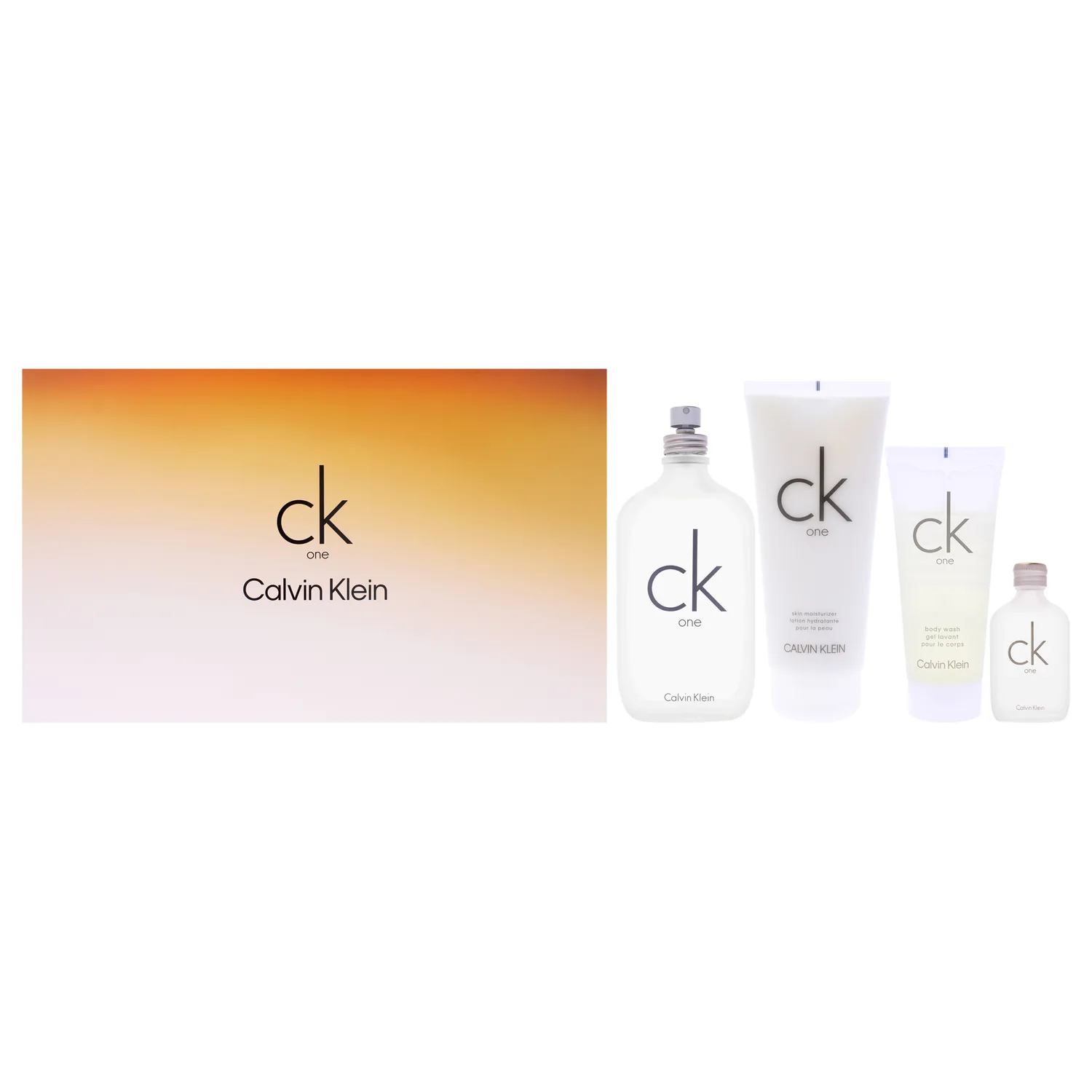 Calvin Klein CK One Gift Set 200ml / 6.7 oz / 4 pc for Unisex