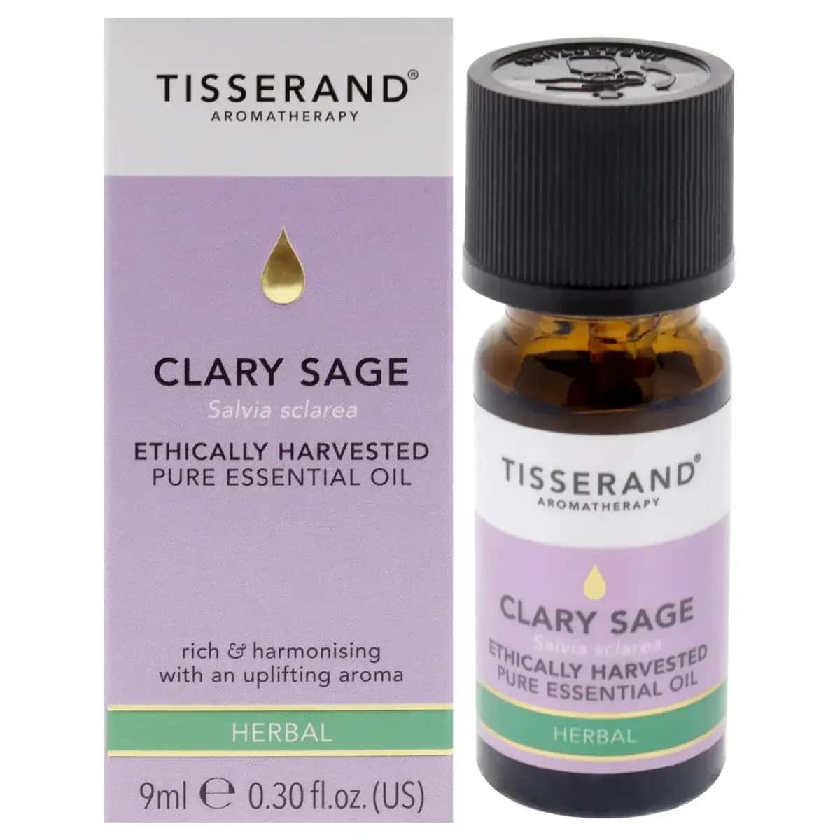 Tisserand Clary Sage Essential Oil 9ml / 0.30 oz