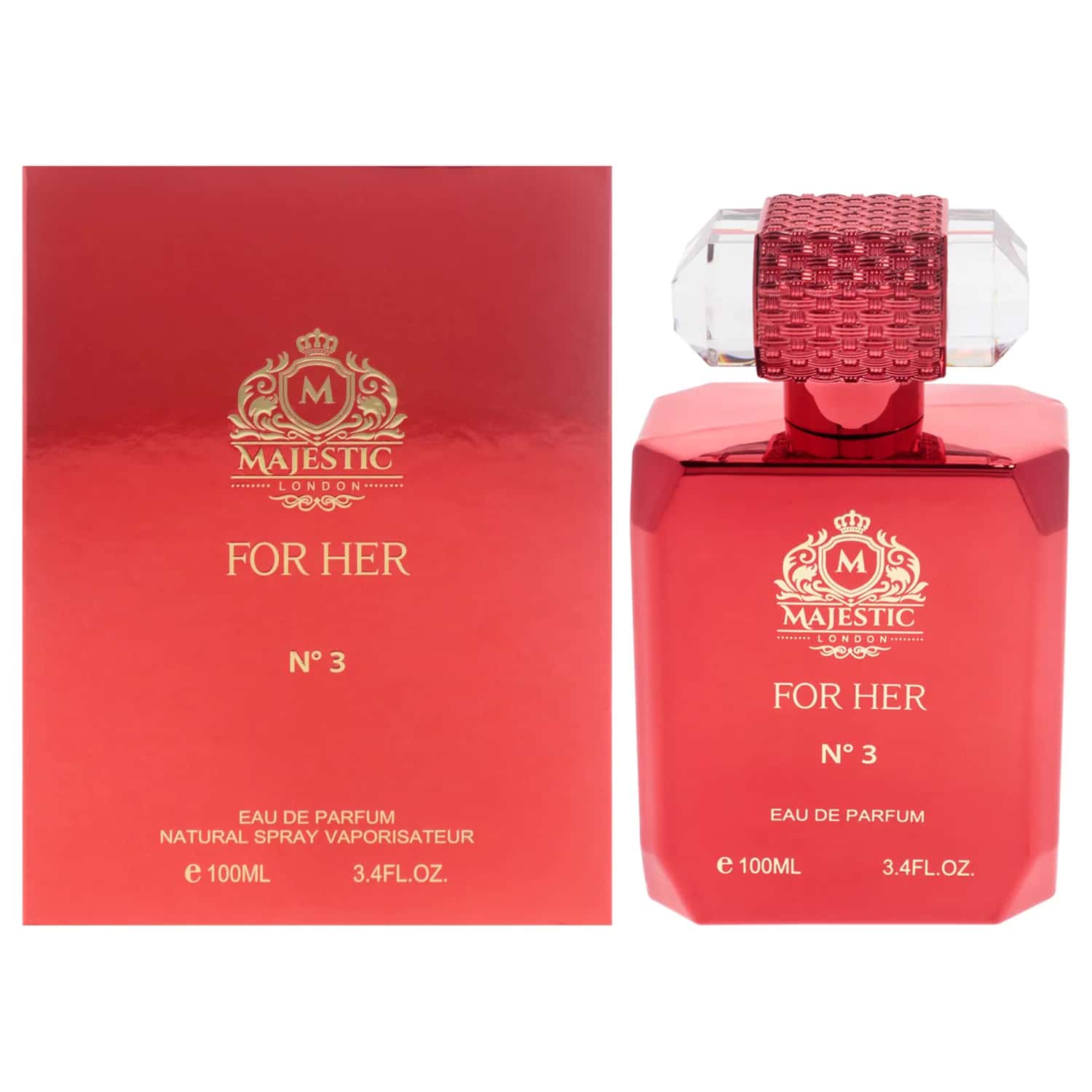 Fine Perfumery Majestic For Her No3 Eau de Parfum 100ml / 3.4 oz for