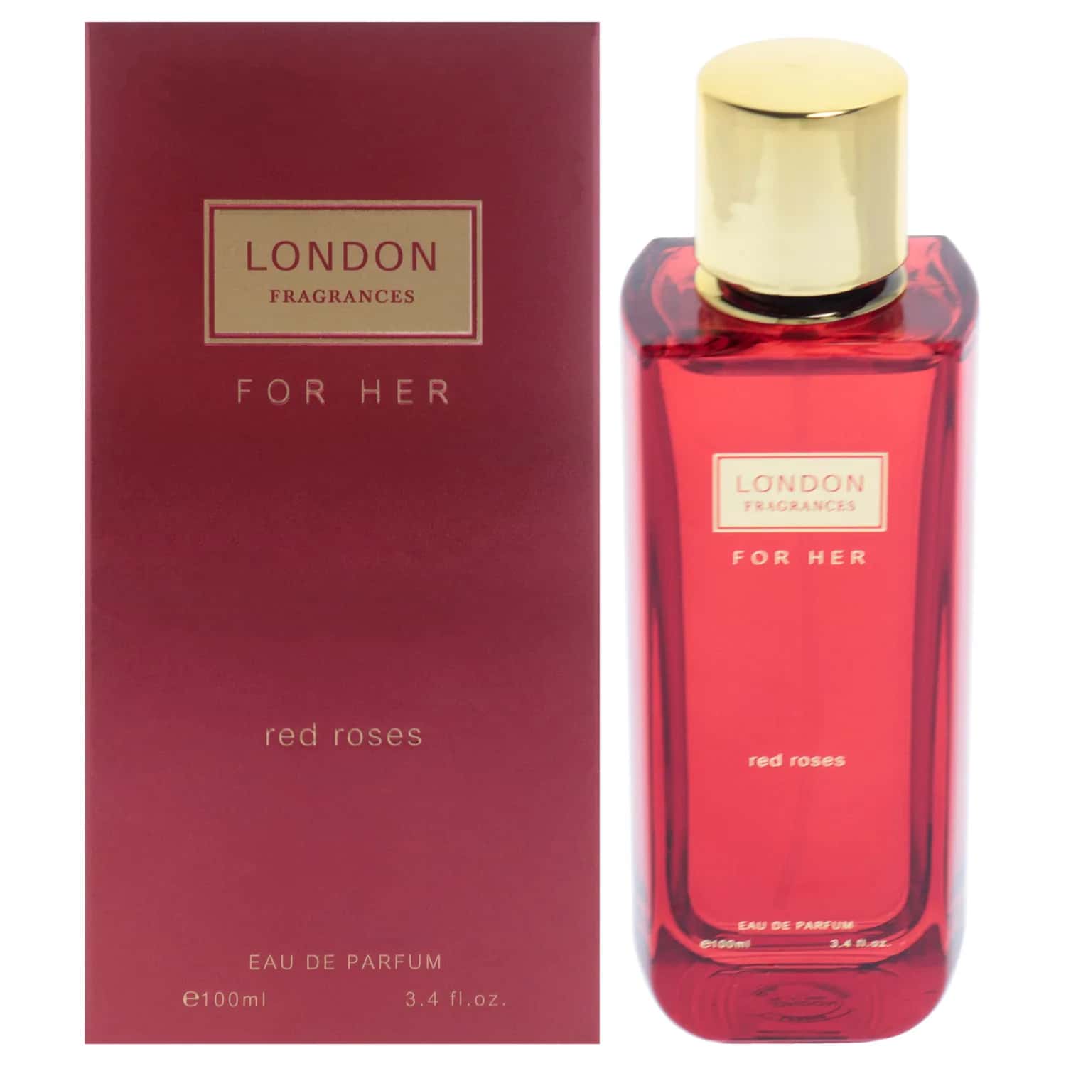 Fine Perfumery Red Roses Eau de Parfum 100ml / 3.4 oz for Women