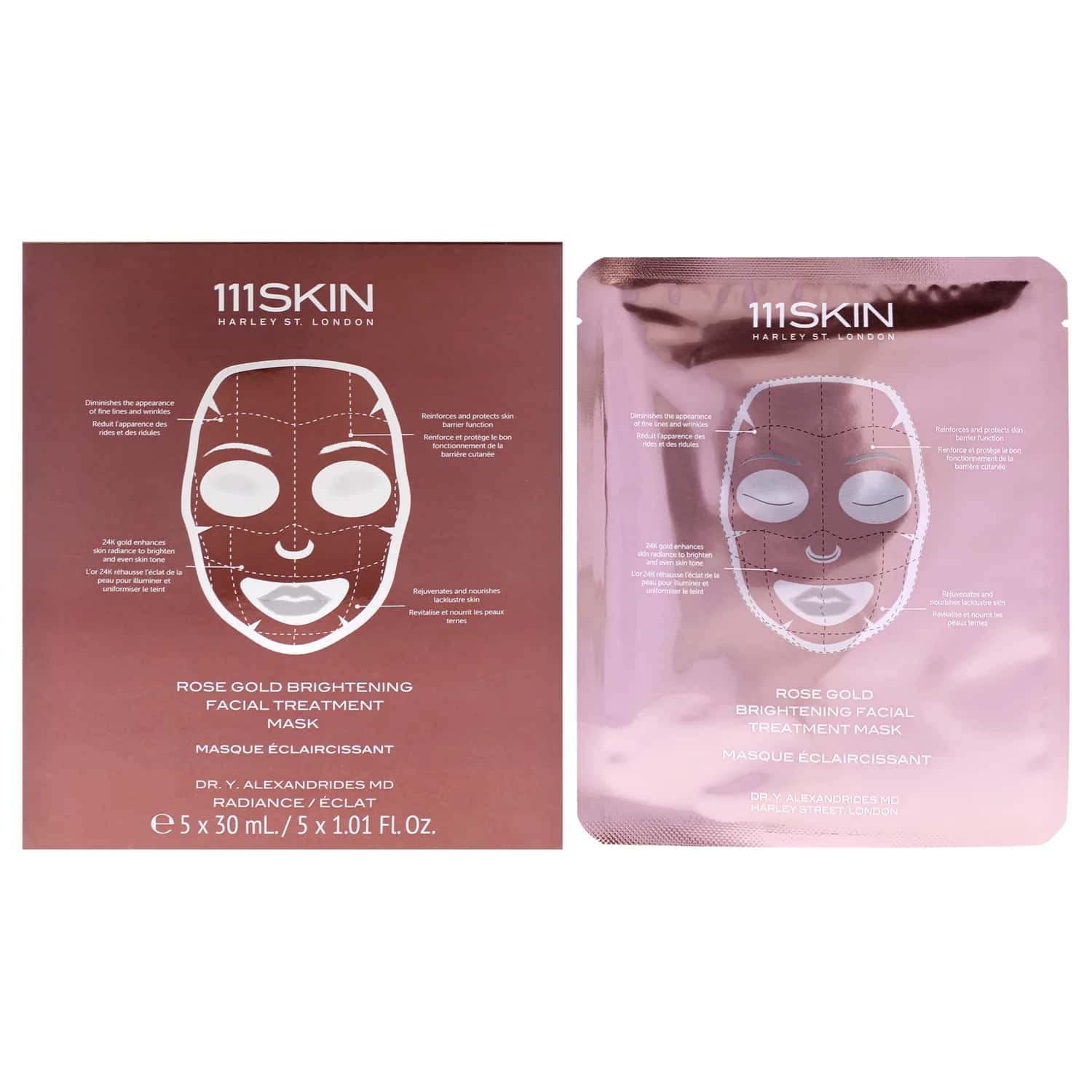 111SKIN Rose Gold Brightening Facial Treatment Mask 30ml / 1.01 oz / 5