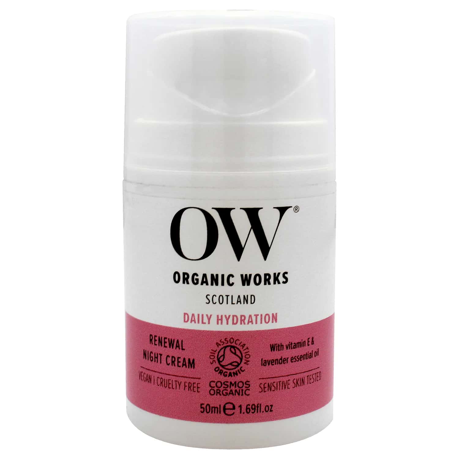 Organic Works Daily Hydration Renewal Night Cream 50ml / 1.69 oz
