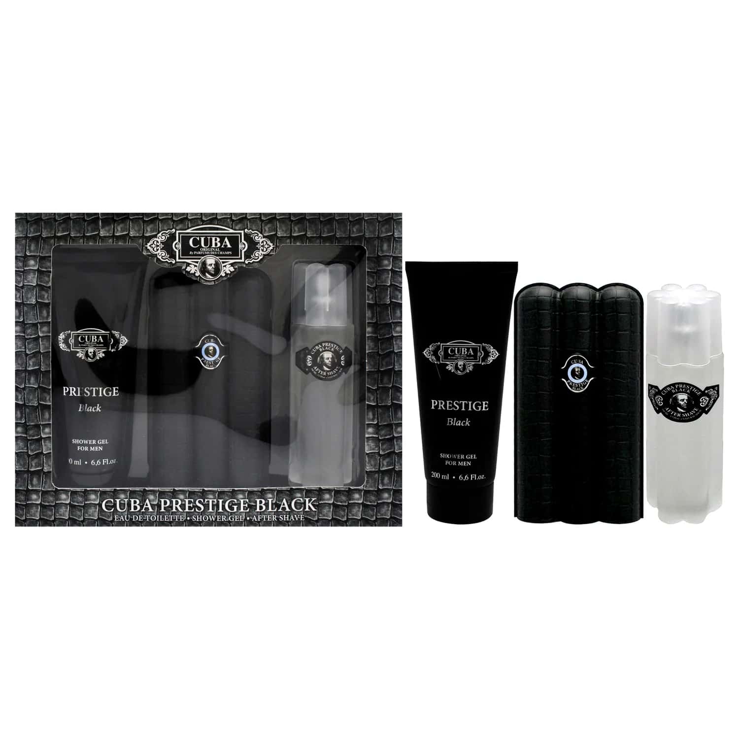 Cuba Prestige Black Gift Set 89ml / 3 oz