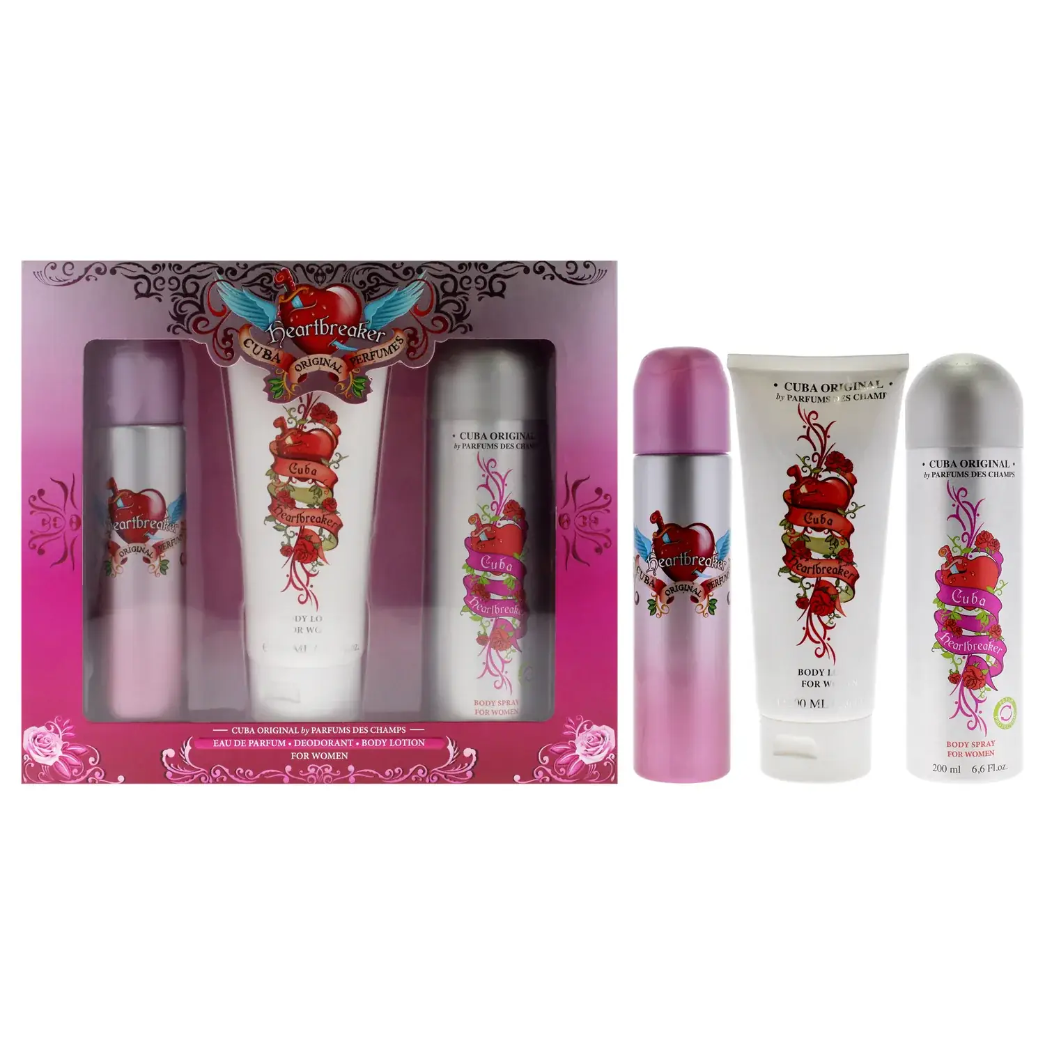 Cuba Heartbreaker Gift Set 98ml / 3.3 oz