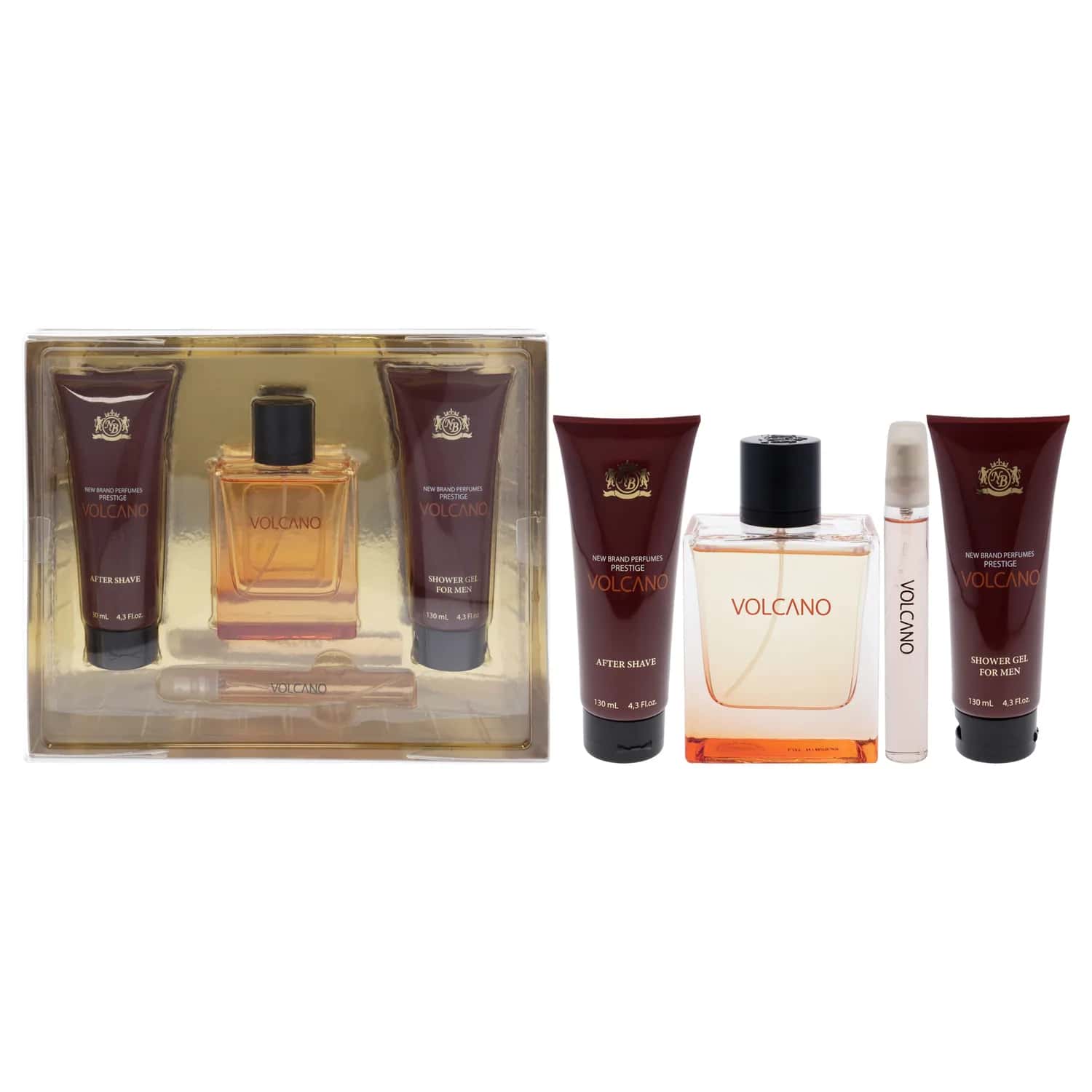 New Brand Prestige Volcano Fragrance Gift Set 100ml / 3.3 oz / 4 pc