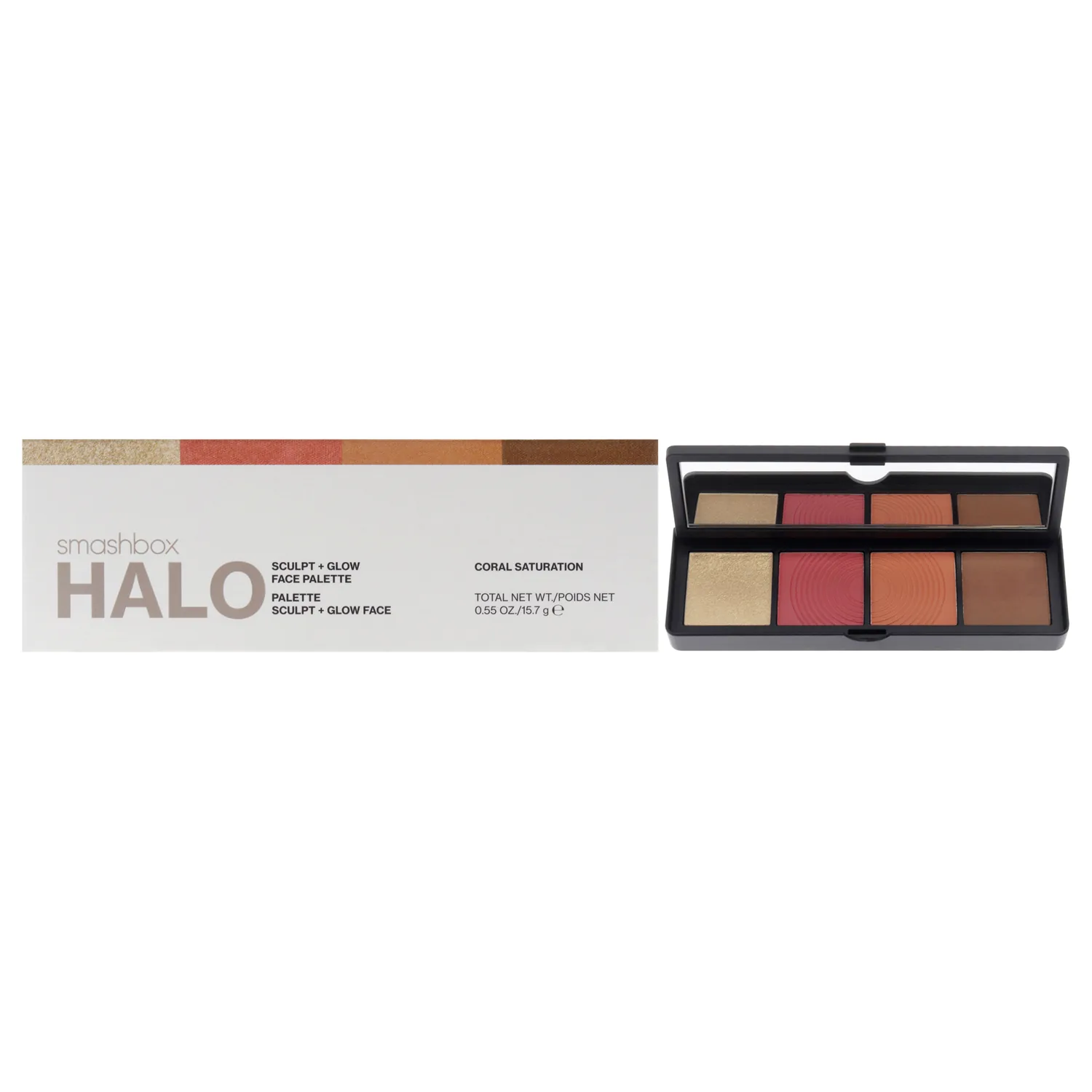 Smashbox Halo Sculpt + Glow Face Palette - Coral Saturation 16ml /
