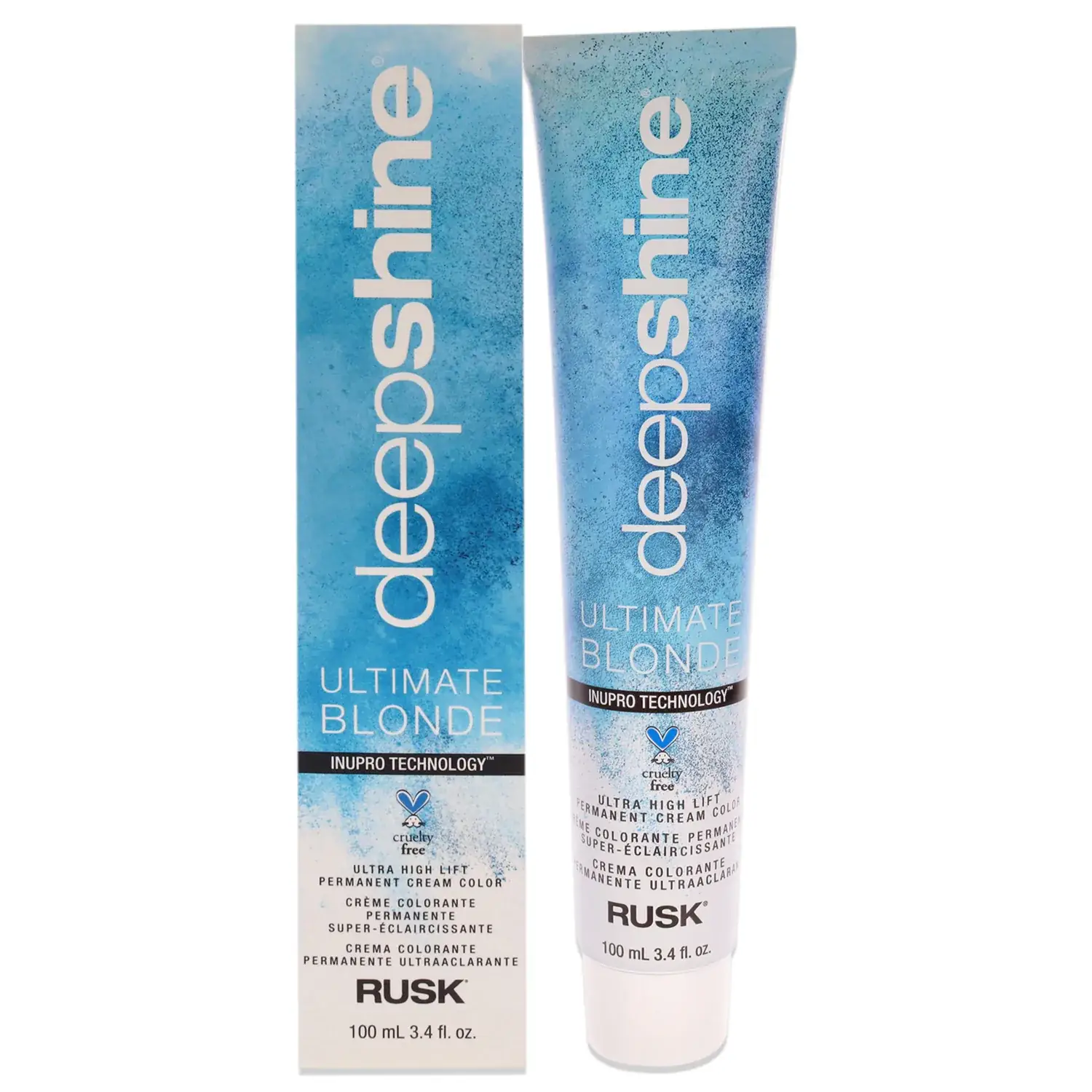 Rusk Deepshine Ultra High Lift Blonde - BB Beige Blue Hair Color 3.4