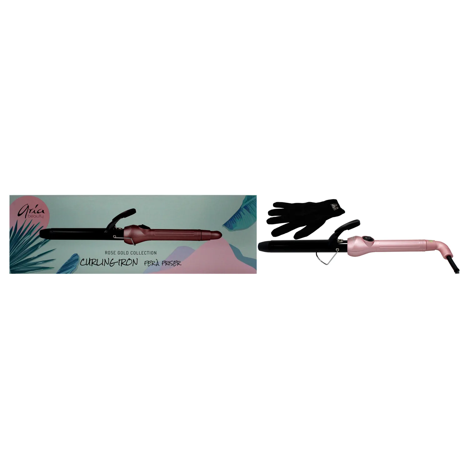 Aria Beauty Curling Iron - Rose Gold 1 in for Women