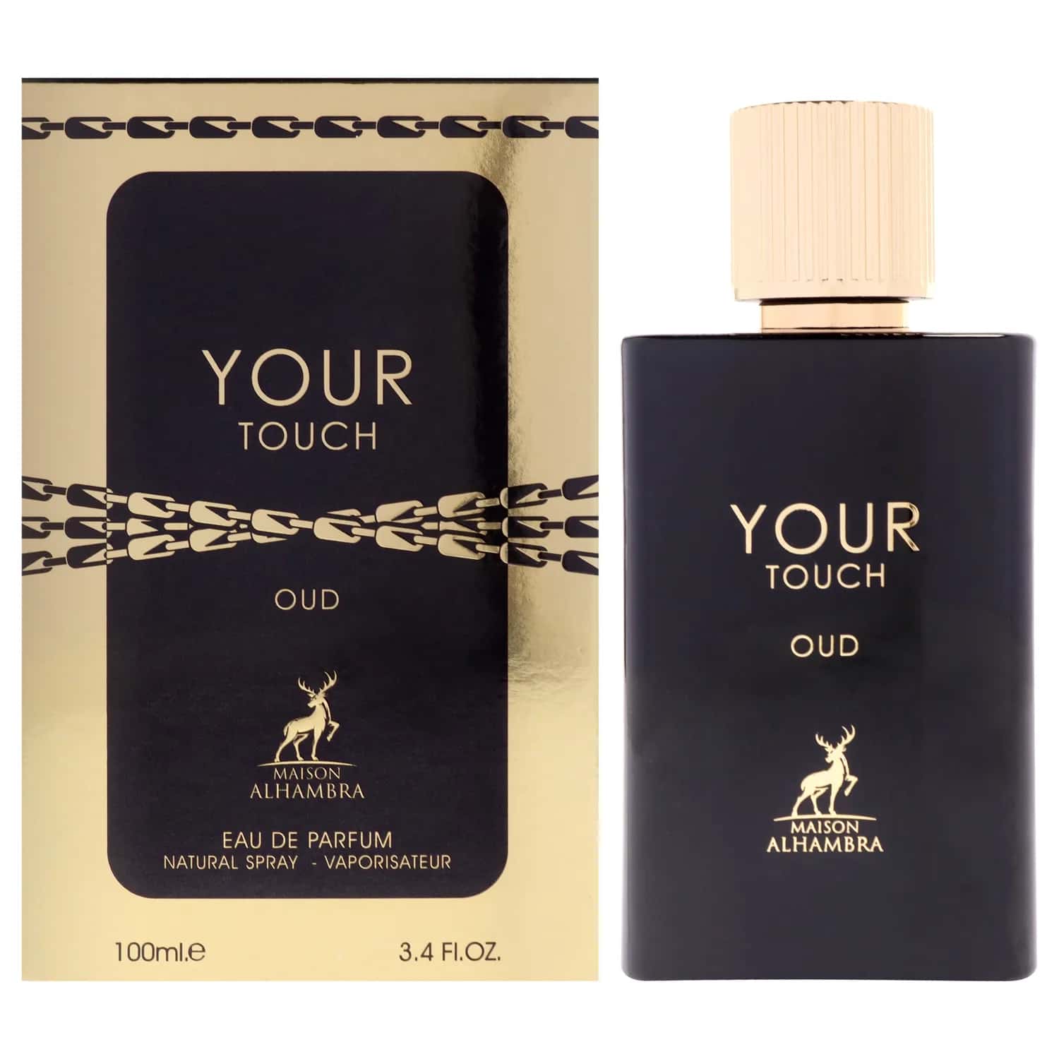 Maison Alhambra Your Touch Oud Eau de Parfum 100ml / 3.4 oz for Men