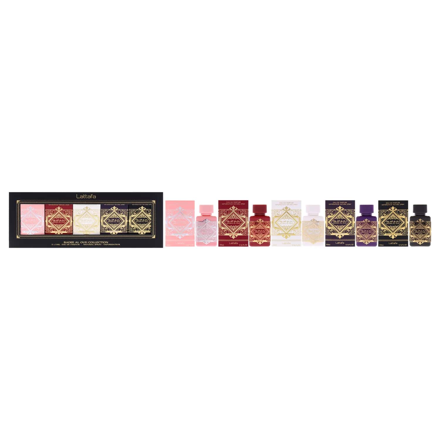 Lattafa Bade'e Al Oud Collection Gift Set 5ml / 0.16 oz / 5 pc for Unisex