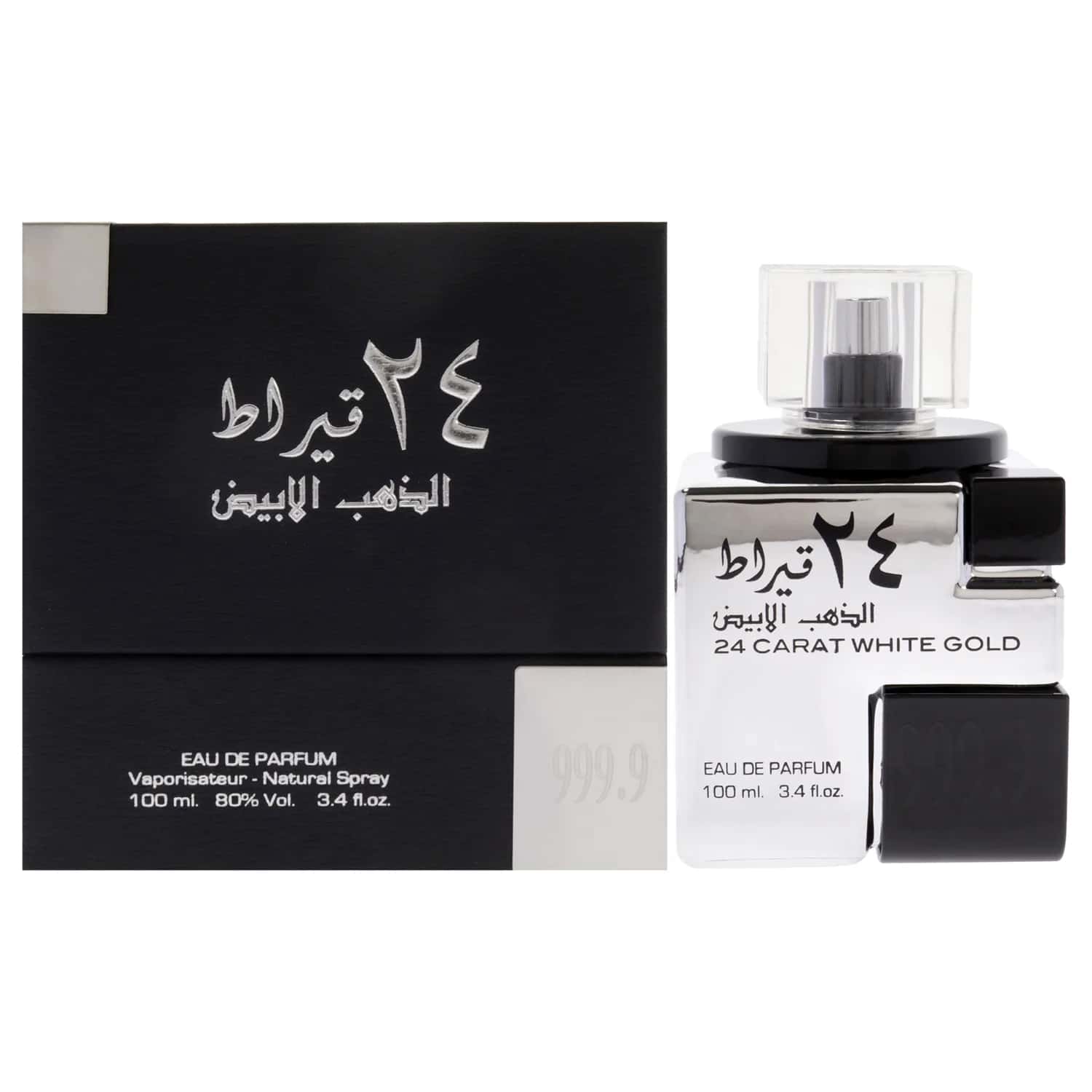 Lattafa 24 Carat White Gold Eau de Parfum 100ml / 3.4 oz for Unisex