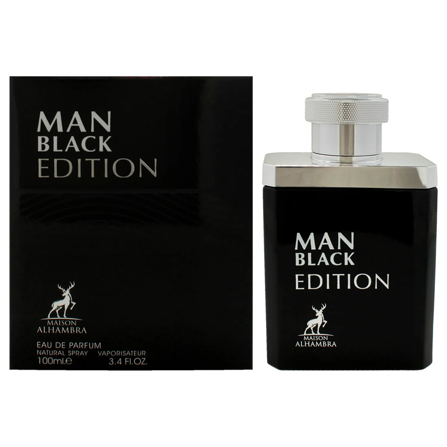 Maison Alhambra Man Black Edition Eau de Parfum 100ml / 3.4 oz for Men