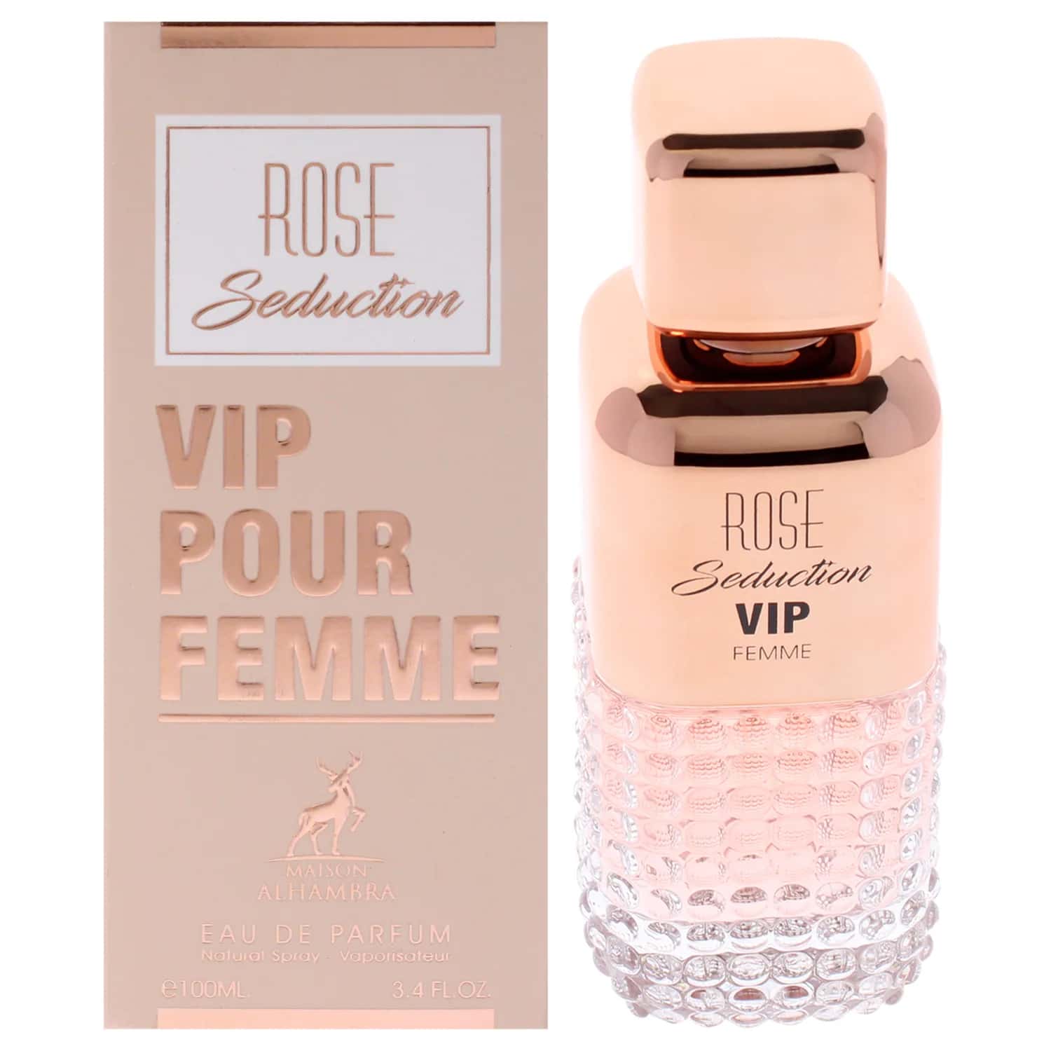 Maison Alhambra Rose Seduction Vip Eau de Parfum 100ml / 3.4 oz for