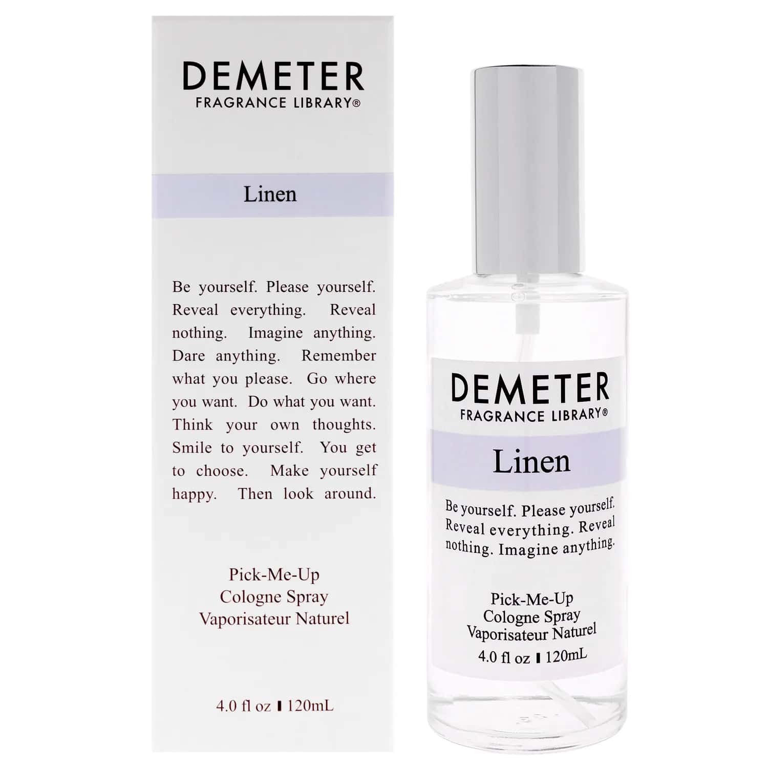 Demeter Linen Pick-me Up Cologne Spray 118ml / 4 oz for Unisex