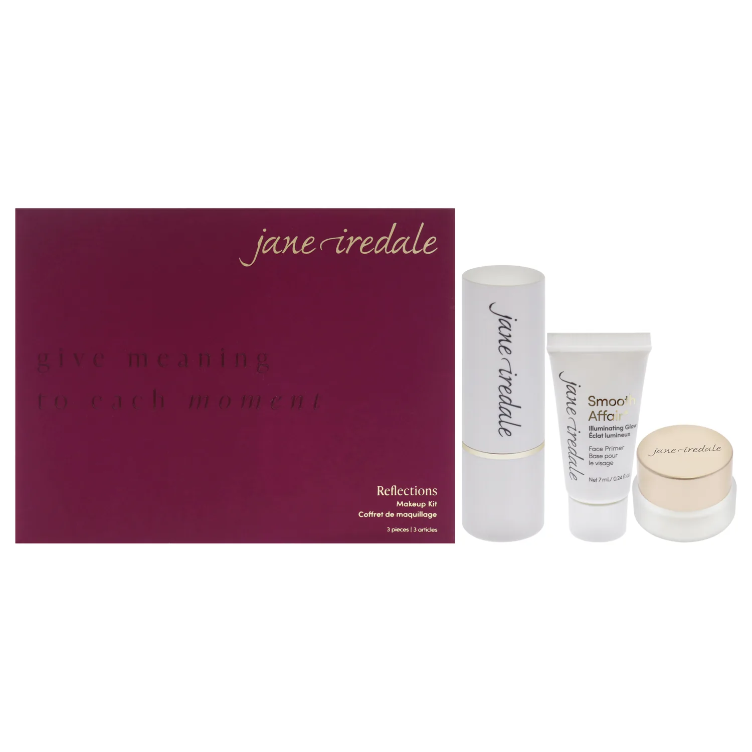 Jane Iredale Reflections Makeup Kit Gift Set 8ml / 0.26 oz / 3 pc