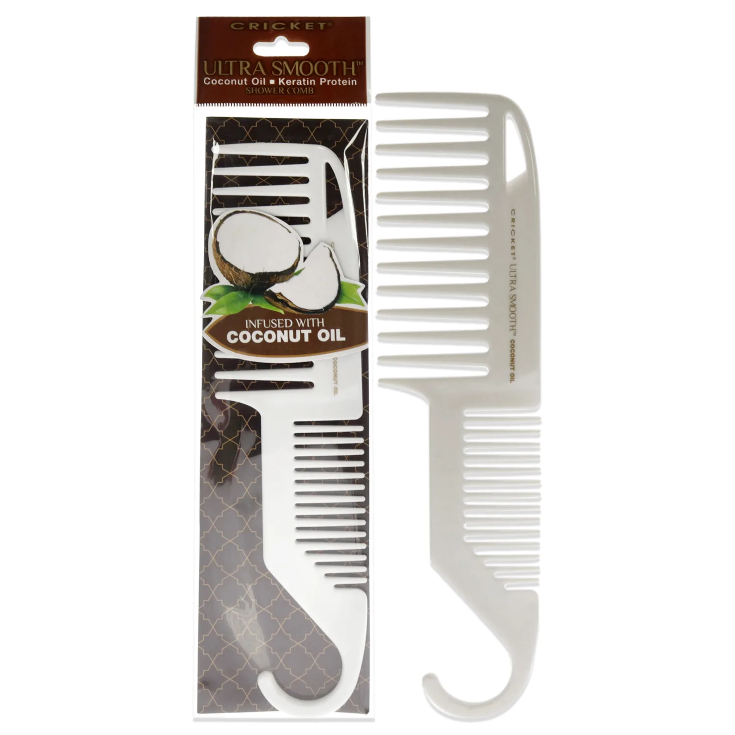 Cricket Ultra Smooth Coconut Shower Comb for Unisex