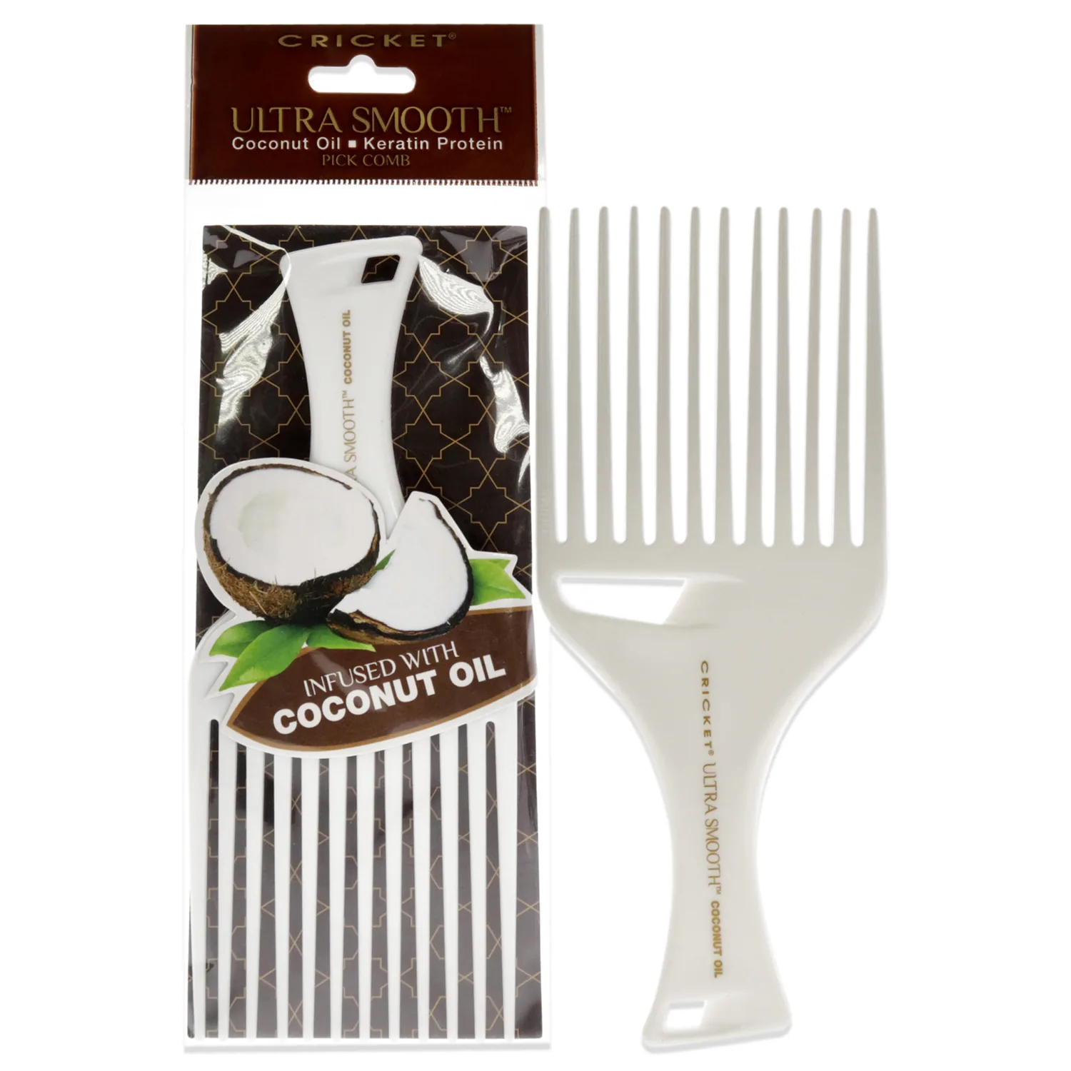Cricket Ultra Smooth Coconut Hair Pick Comb