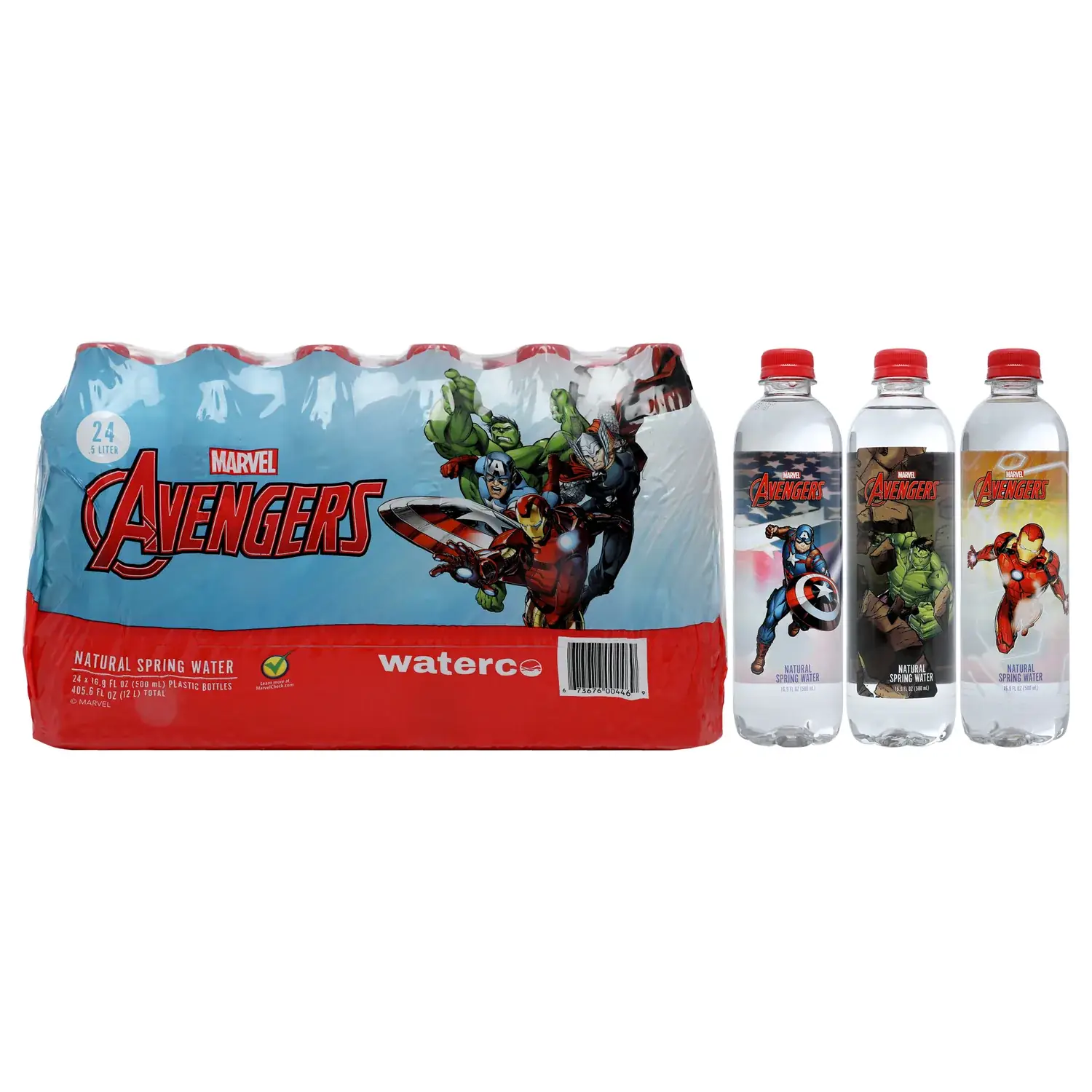 Marvel Avengers Full of Force Spring Water 16.9 oz