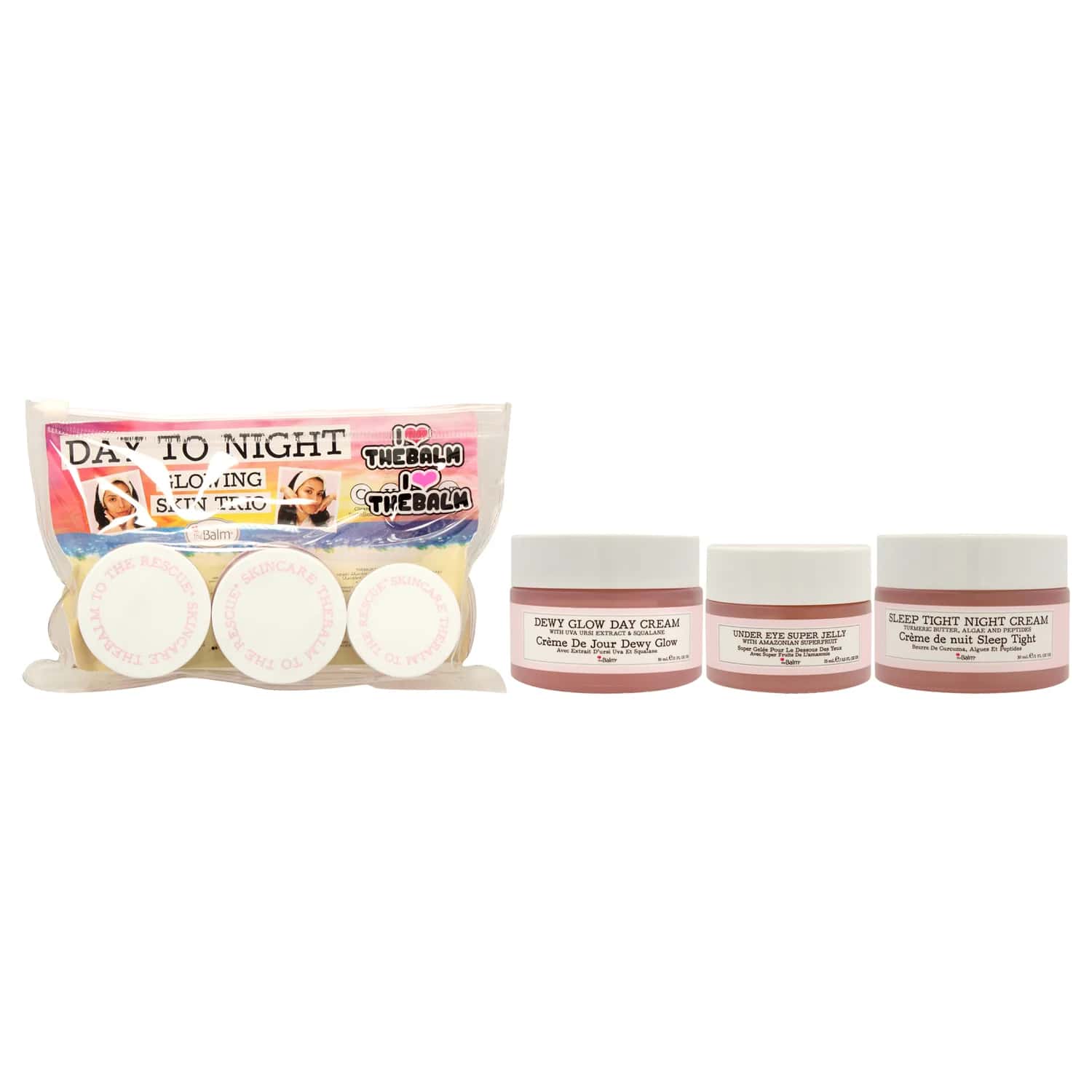 theBalm Day To Night Glowing Skin Trio Gift Set 1 oz