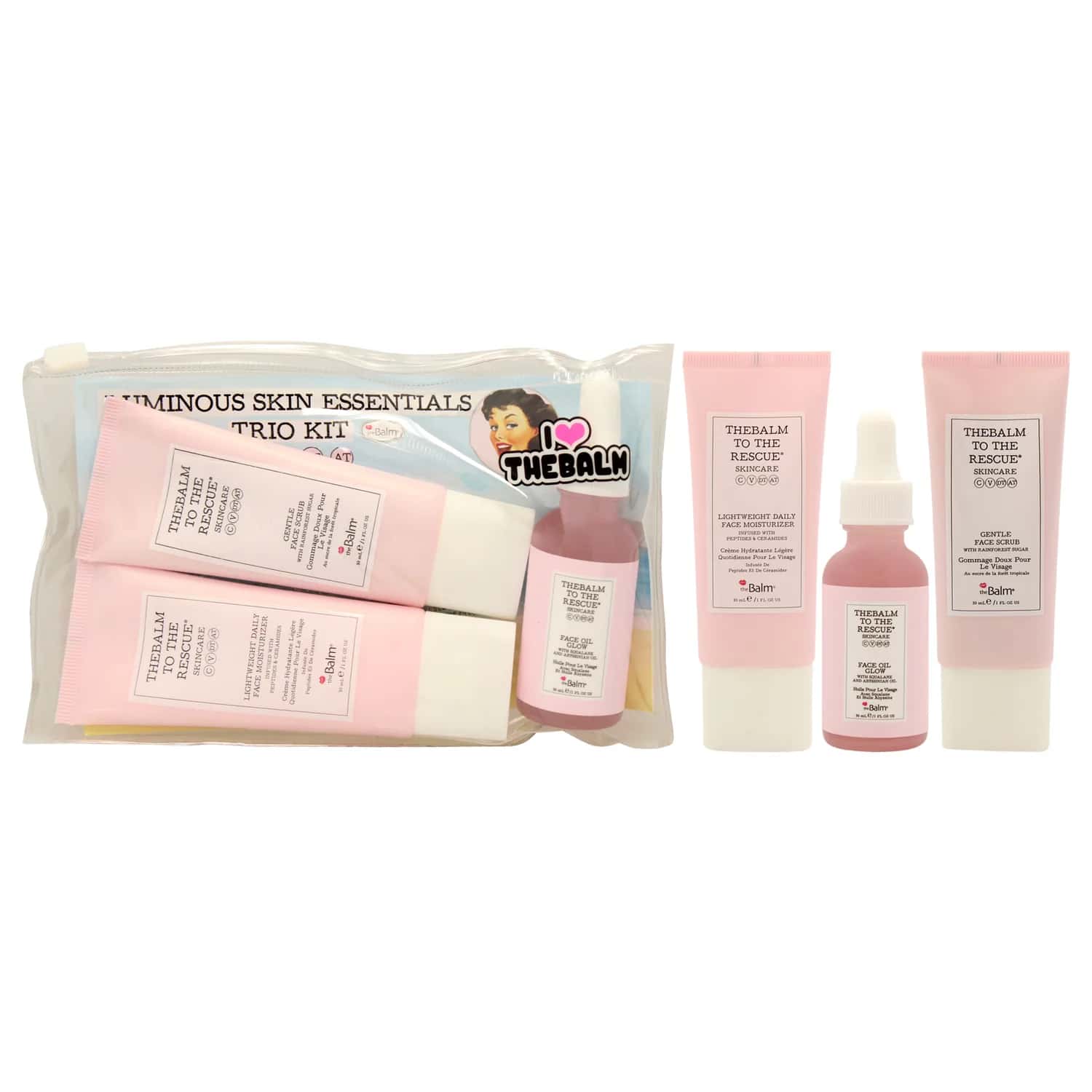theBalm Luminous Skin Essentials Trio Kit Gift Set 30ml / 1 oz