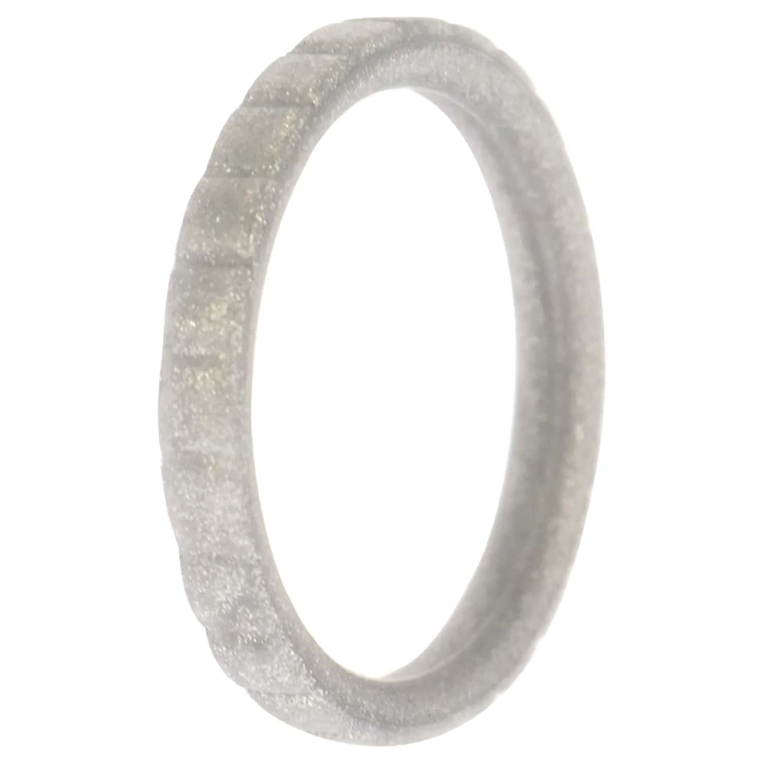 ROQ Stackable Lines Silicone Wedding Ring for Women
