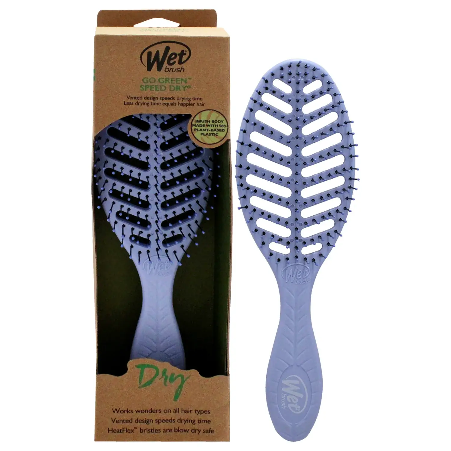 Wet Brush Go Green Speed Dry - Purple Hair Brush for Unisex