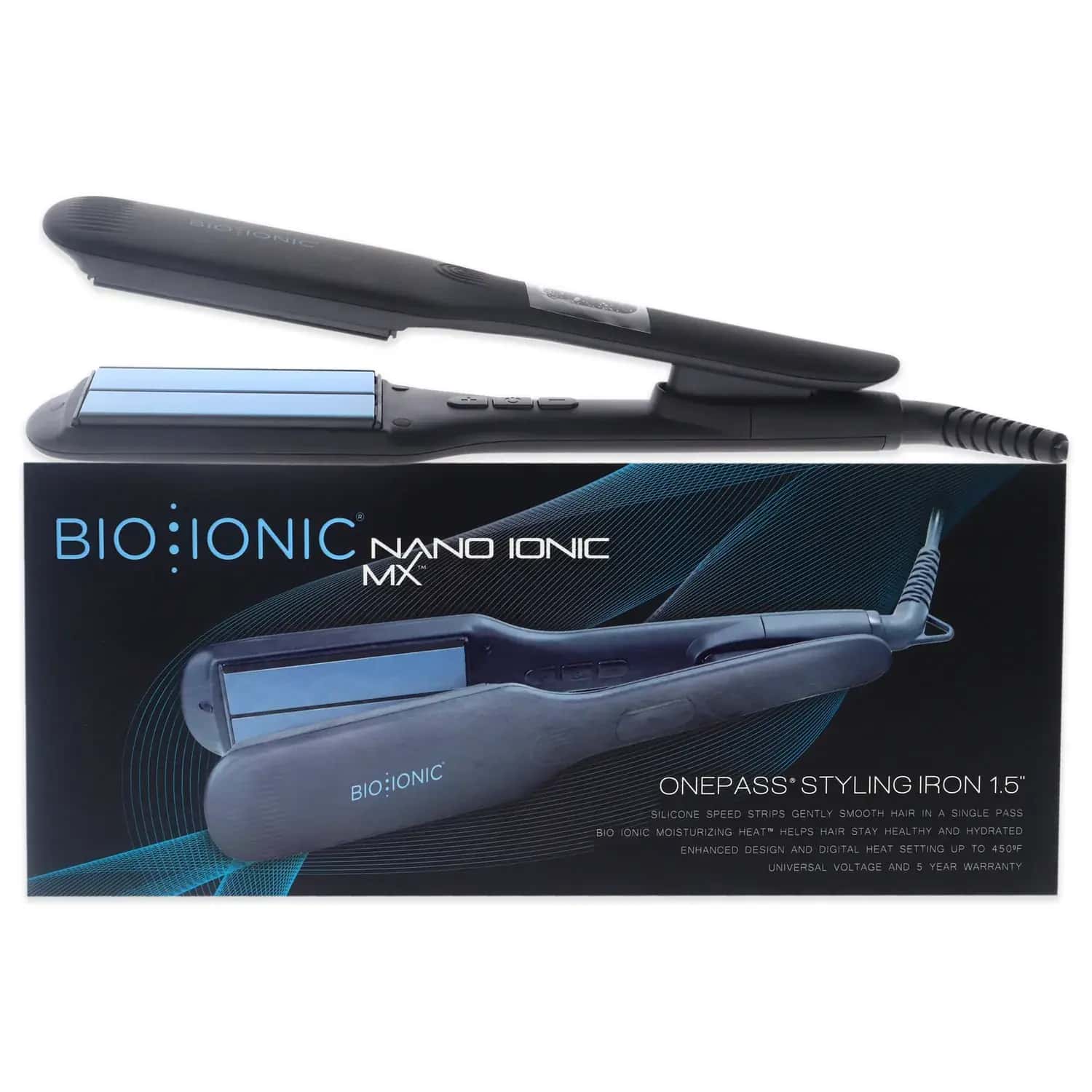 Bio Ionic Onepass Nanoionic MX Styling Iron 1.5 in for Women