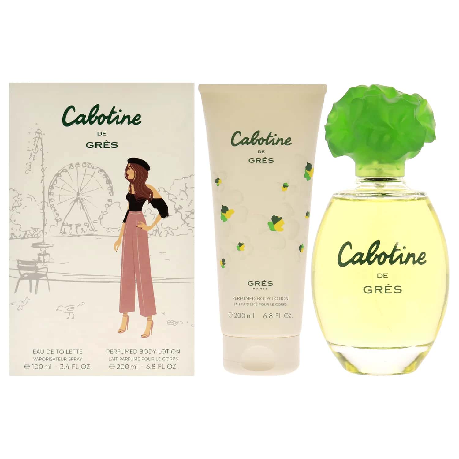 Parfums Gres Cabotine Gift Set 100ml / 3.4 oz / 2 pc for Women