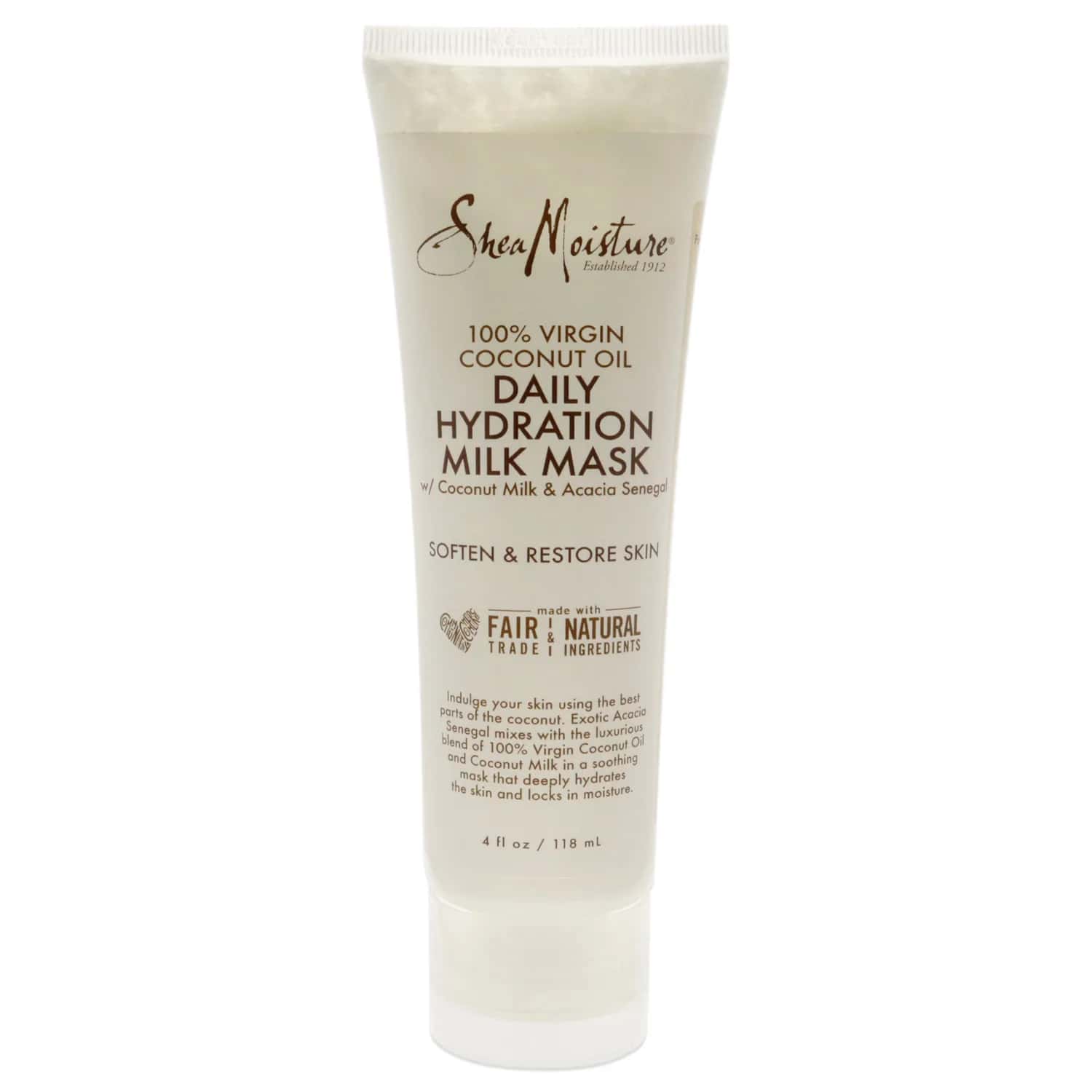 Shea Moisture 100% Virgin Coconut Oil Daily Hydration Milk Mask 4 oz